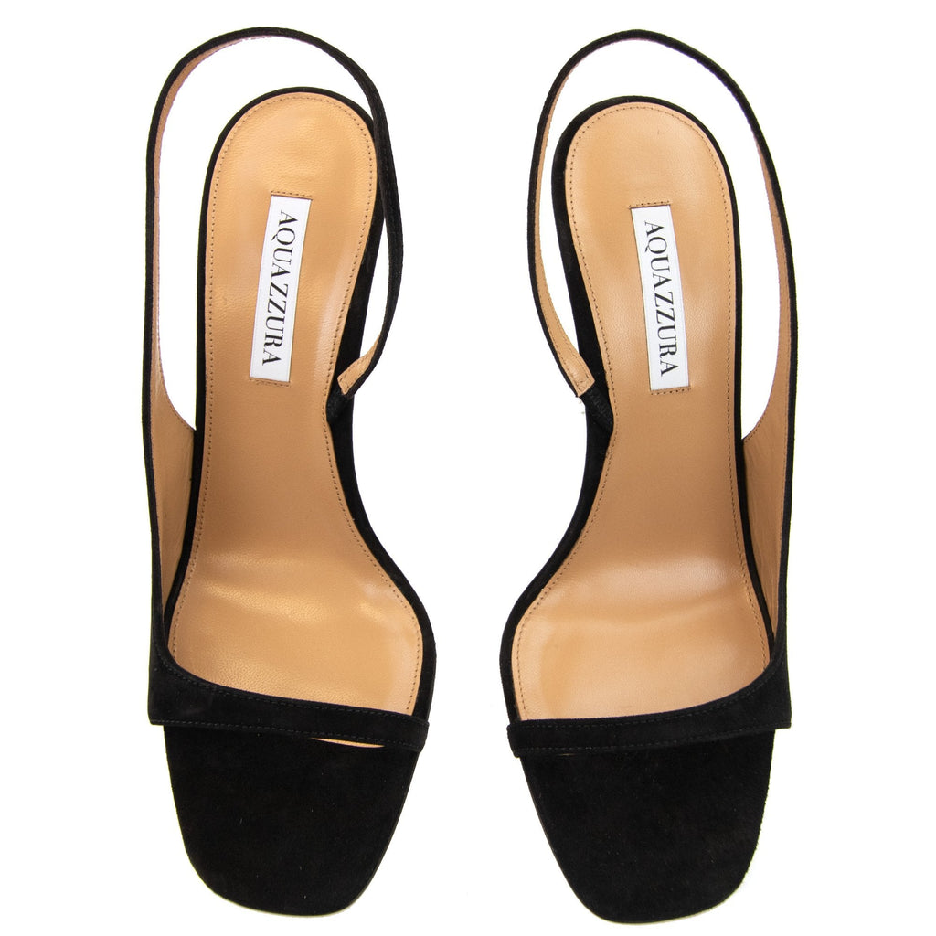 Aquazzura Rock Chic Sling 105 Black