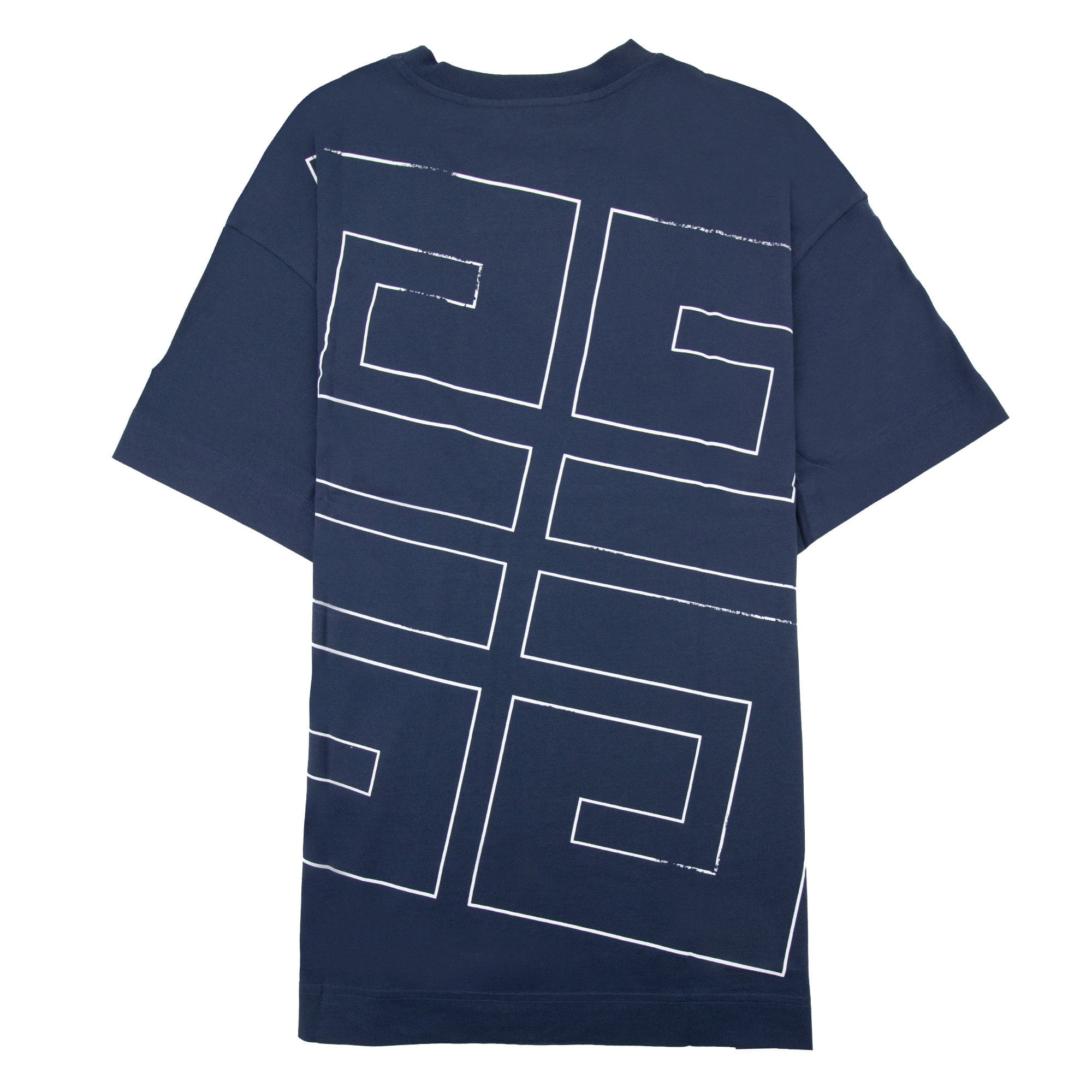 Givenchy 4g Stars Logo T Shirt Deep Blue 402