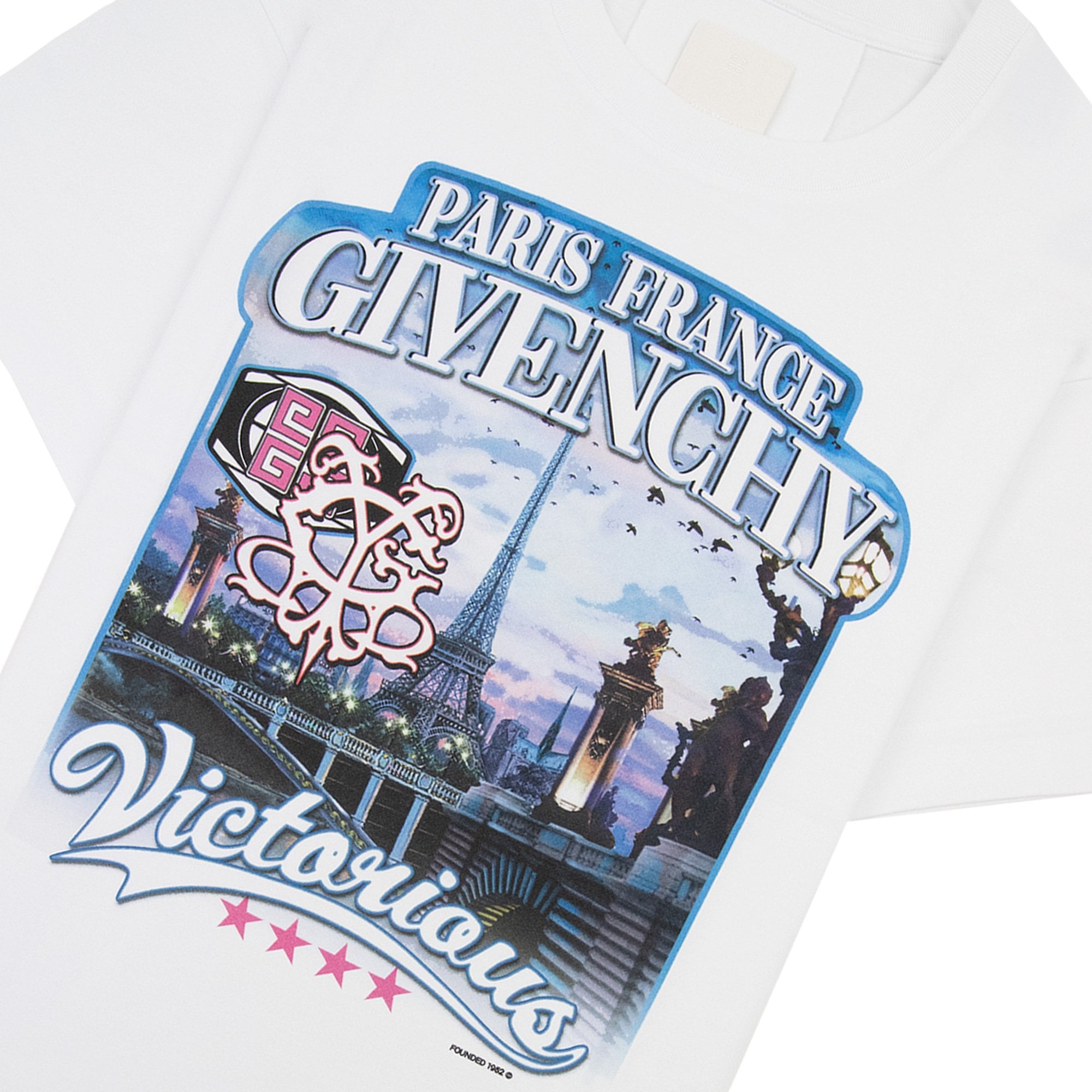 Givenchy World Tour Boxy Fit T Shirt White 100