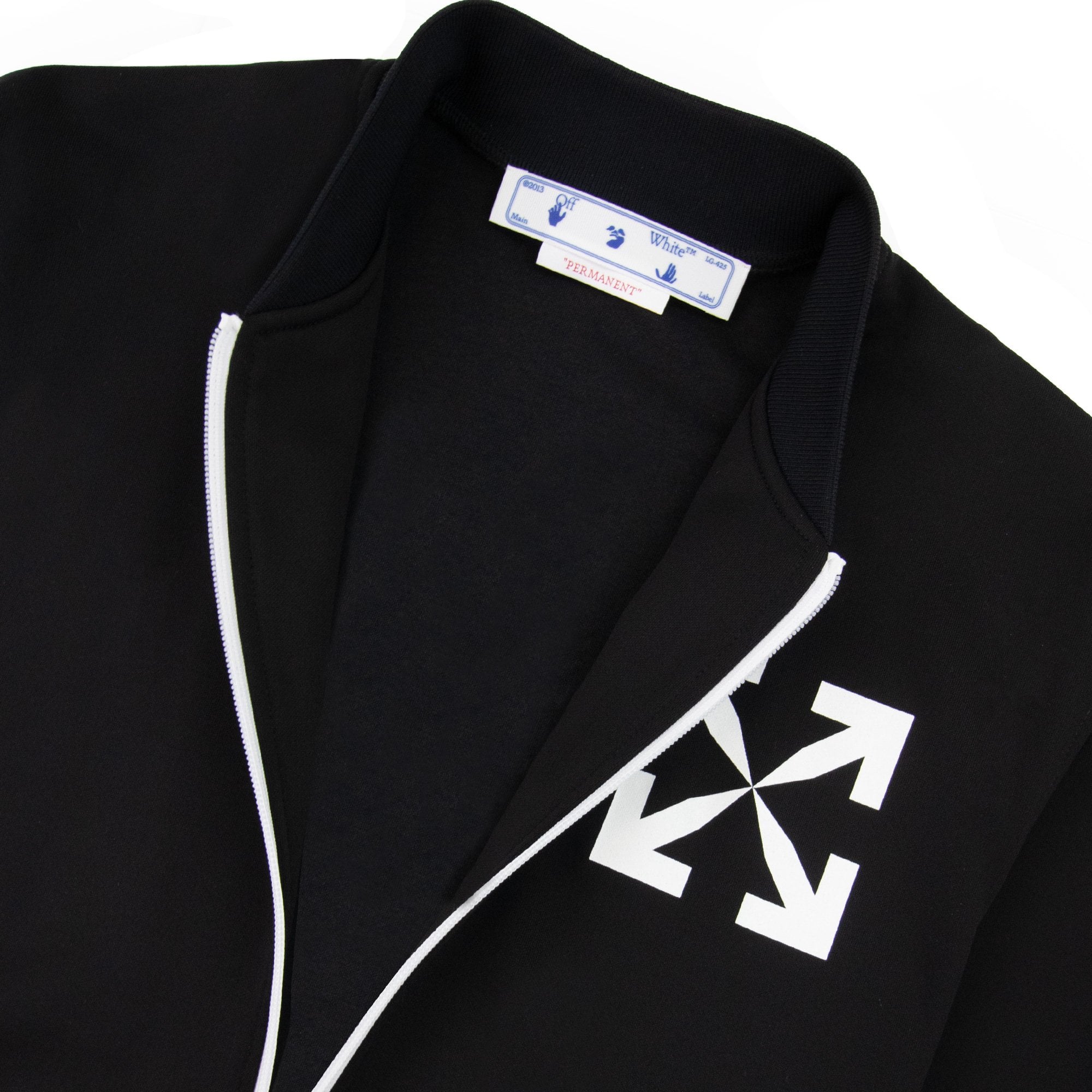 Off-White Off White Single Arrow Slim Track Top Black/white - MEN