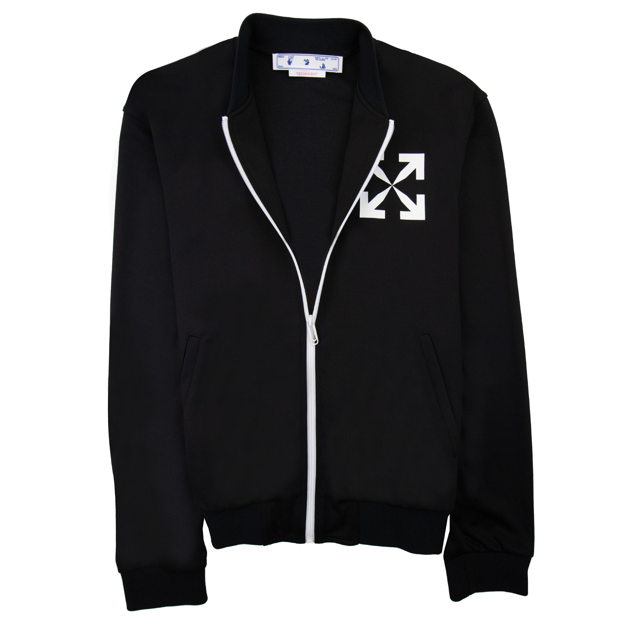 Off White Single Arrow Slim Track Top Black/white