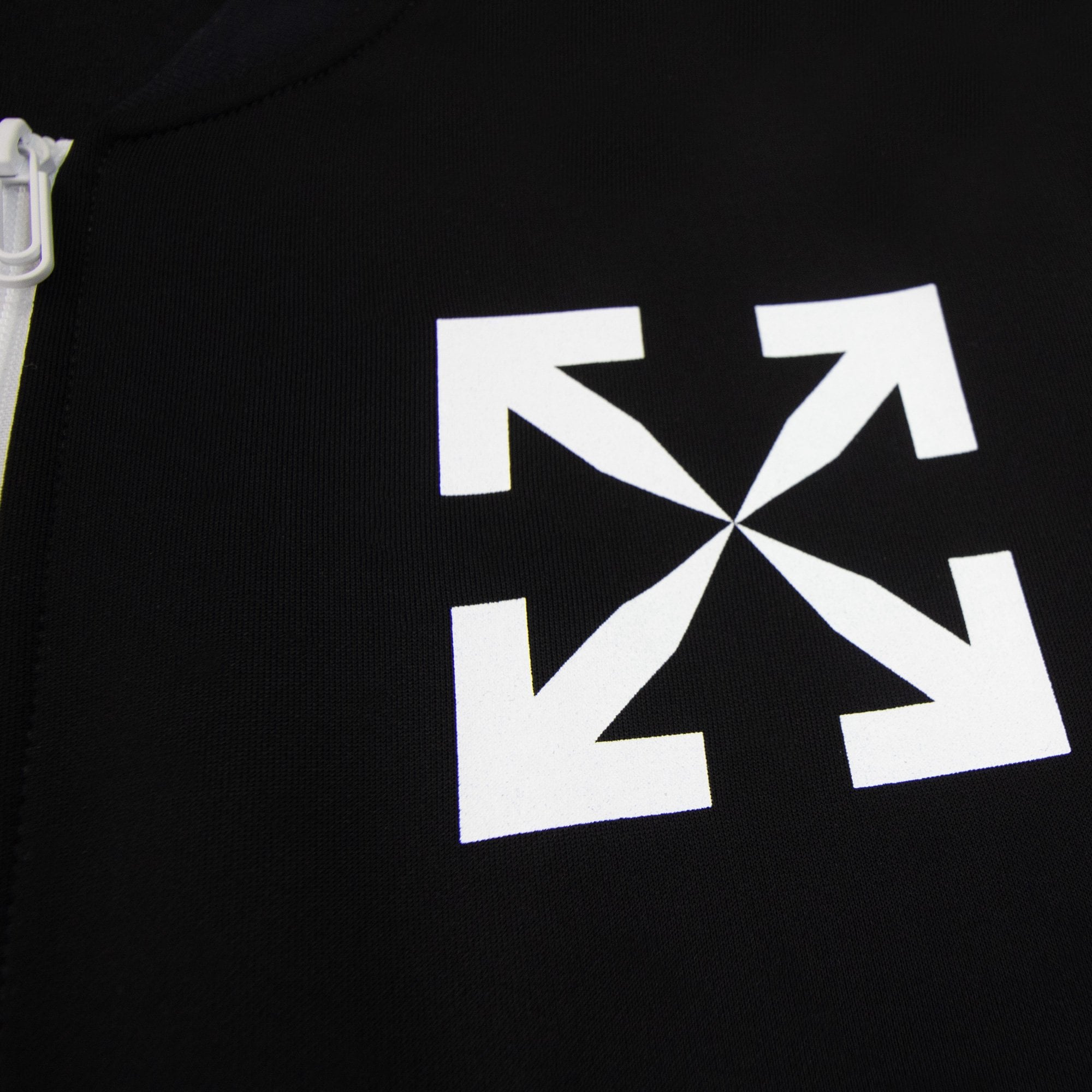 Off-White Off White Single Arrow Slim Track Top Black/white - MEN