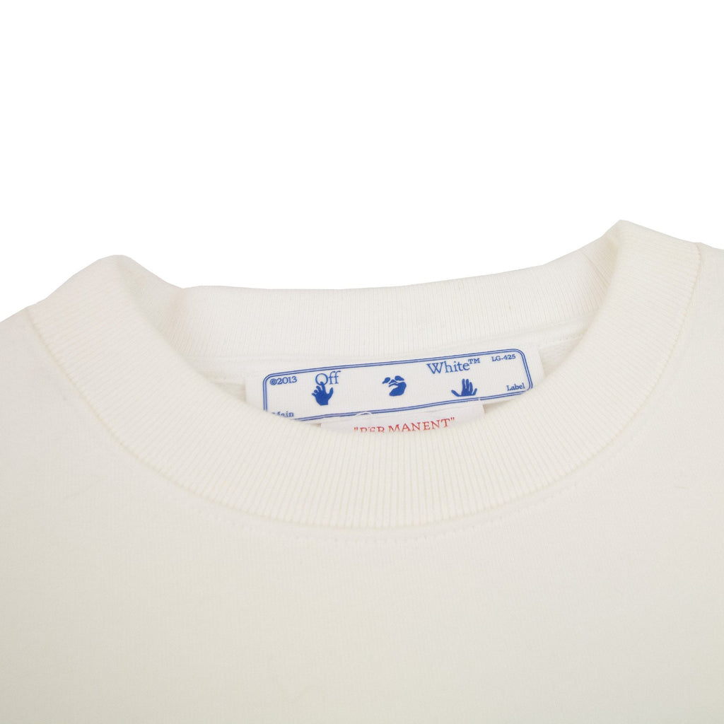 Off White Monalisa Over Crewneck Sweatshirt White/blue