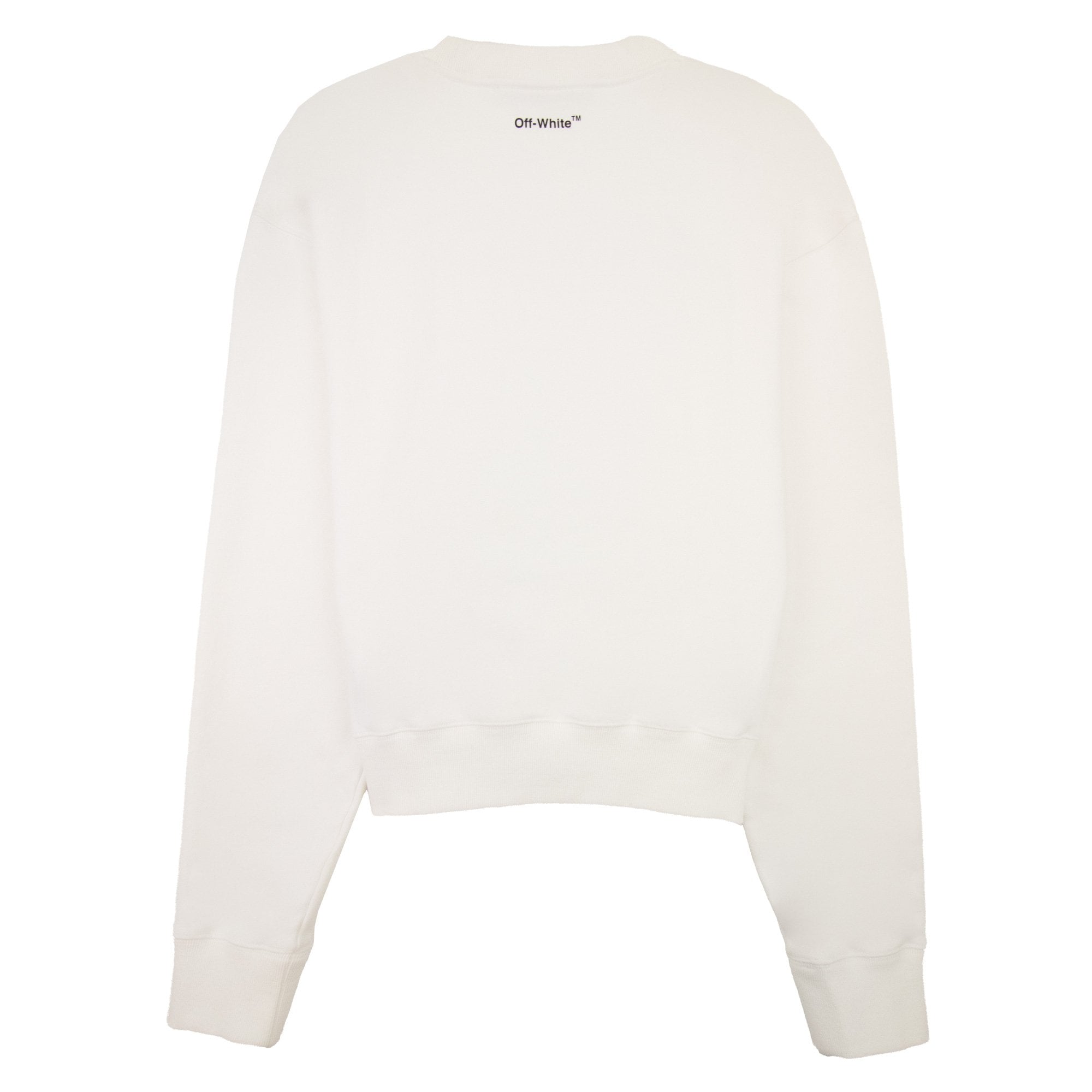 Off White Monalisa Over Crewneck Sweatshirt White/blue