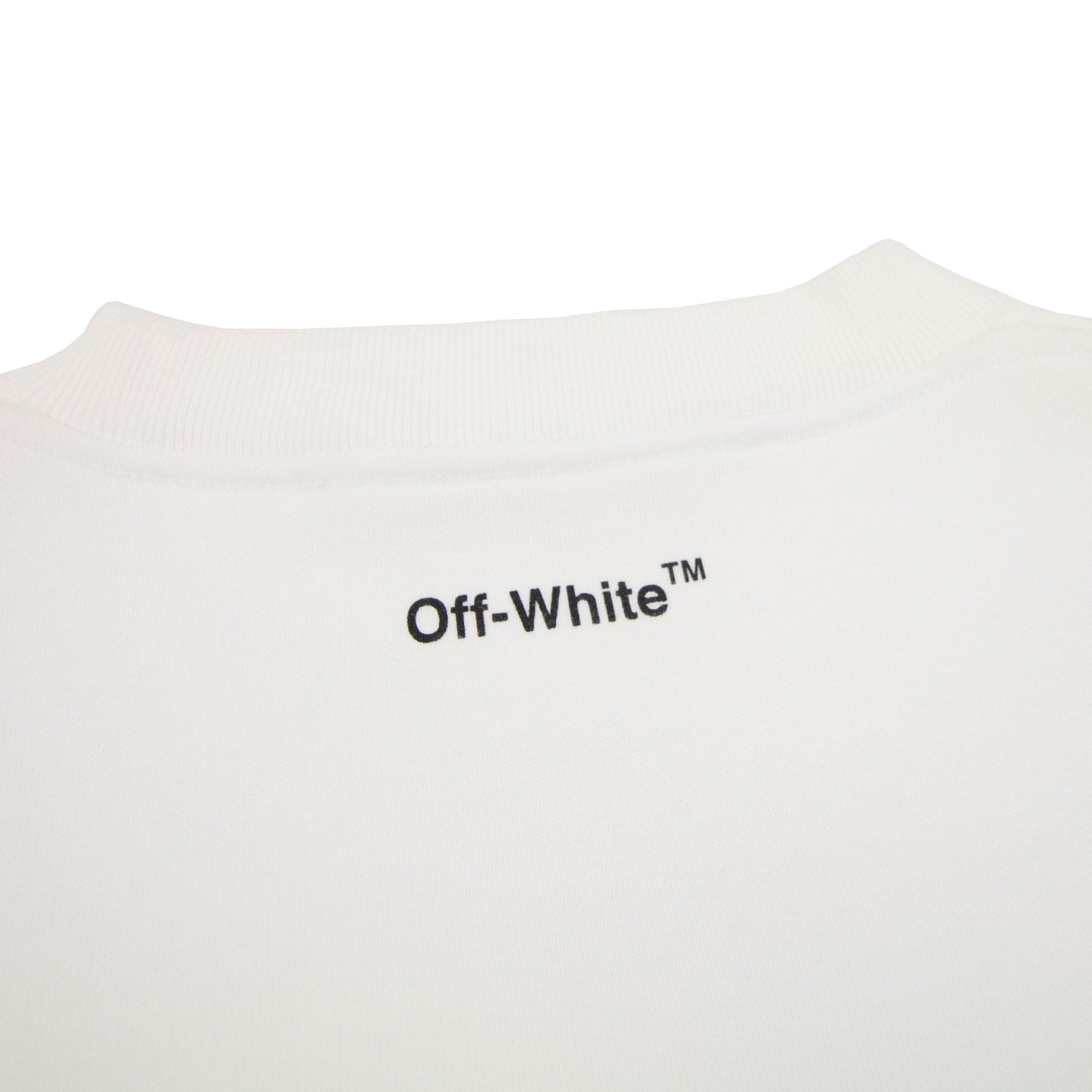 Off White Monalisa Over Crewneck Sweatshirt White/blue