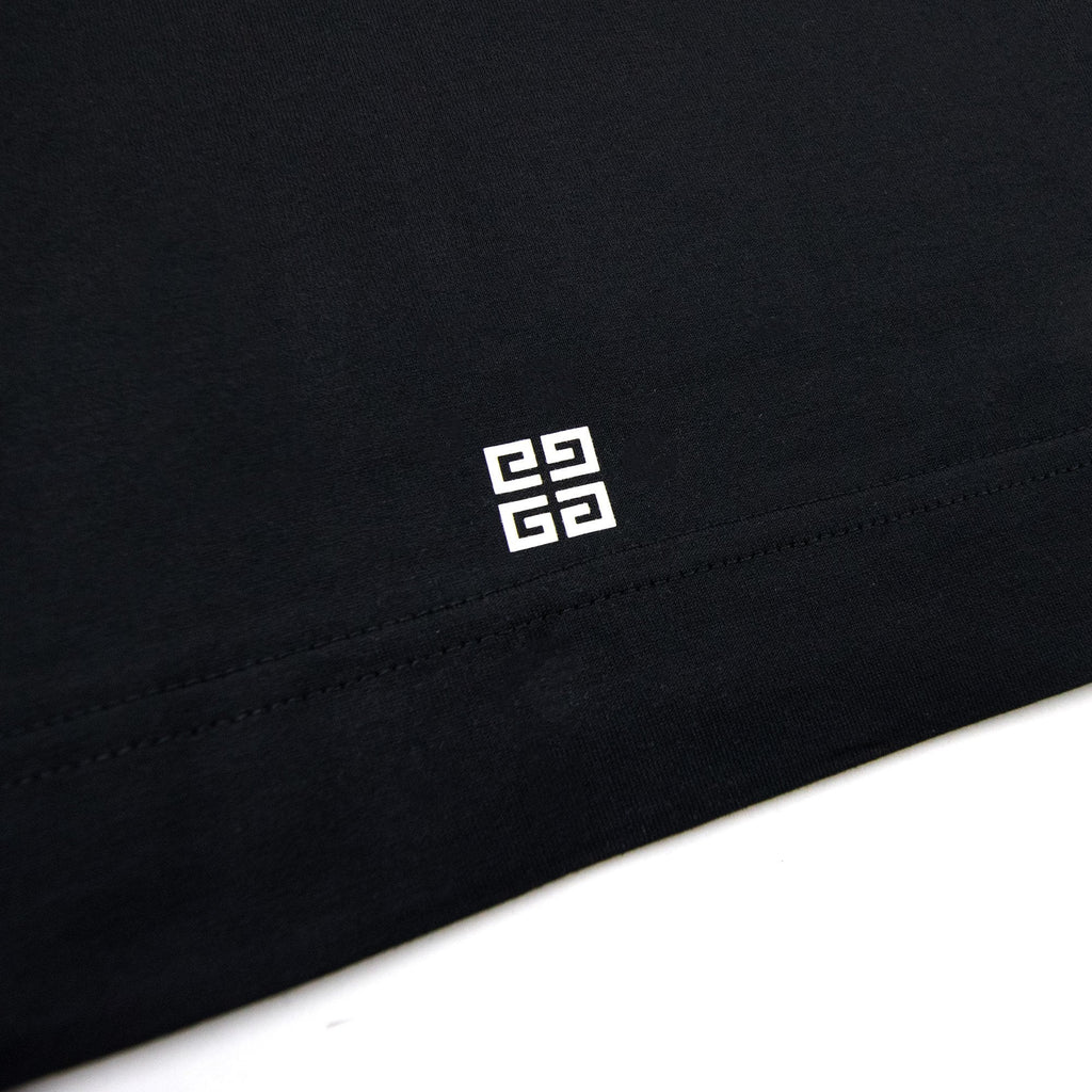 Givenchy Reflective Art Work Boxy Fit T Shirt Black 001