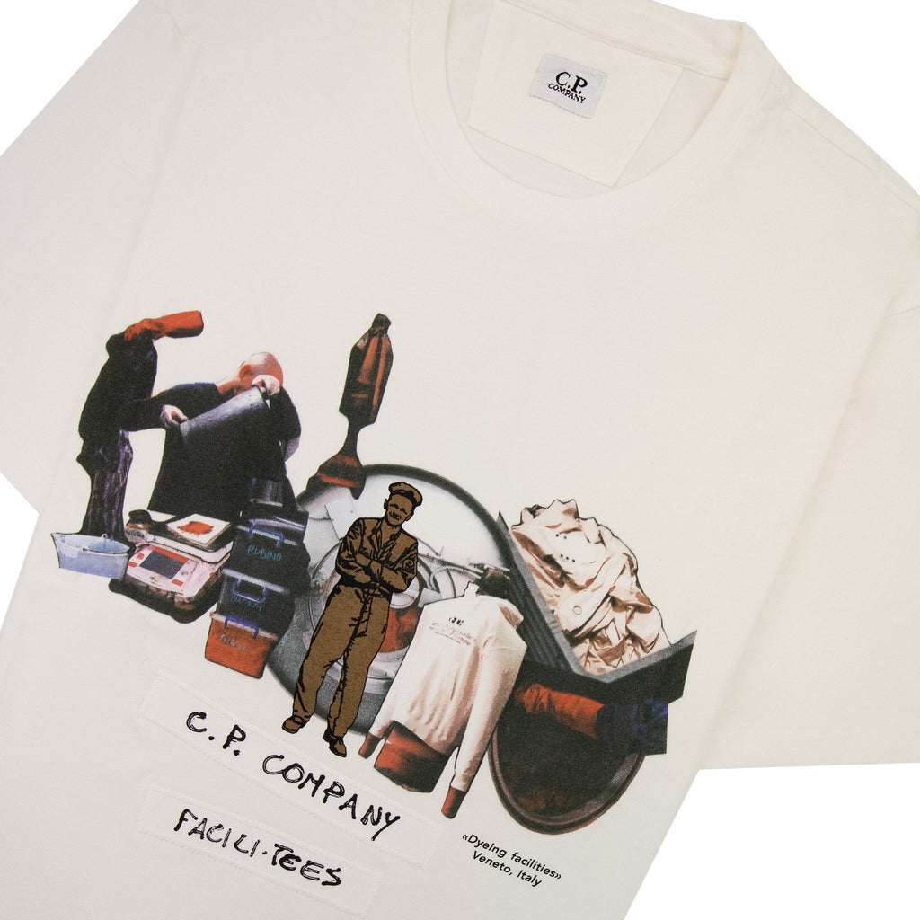 Cp Company 24/1 Jersey Facili-tees T-shirt White 103