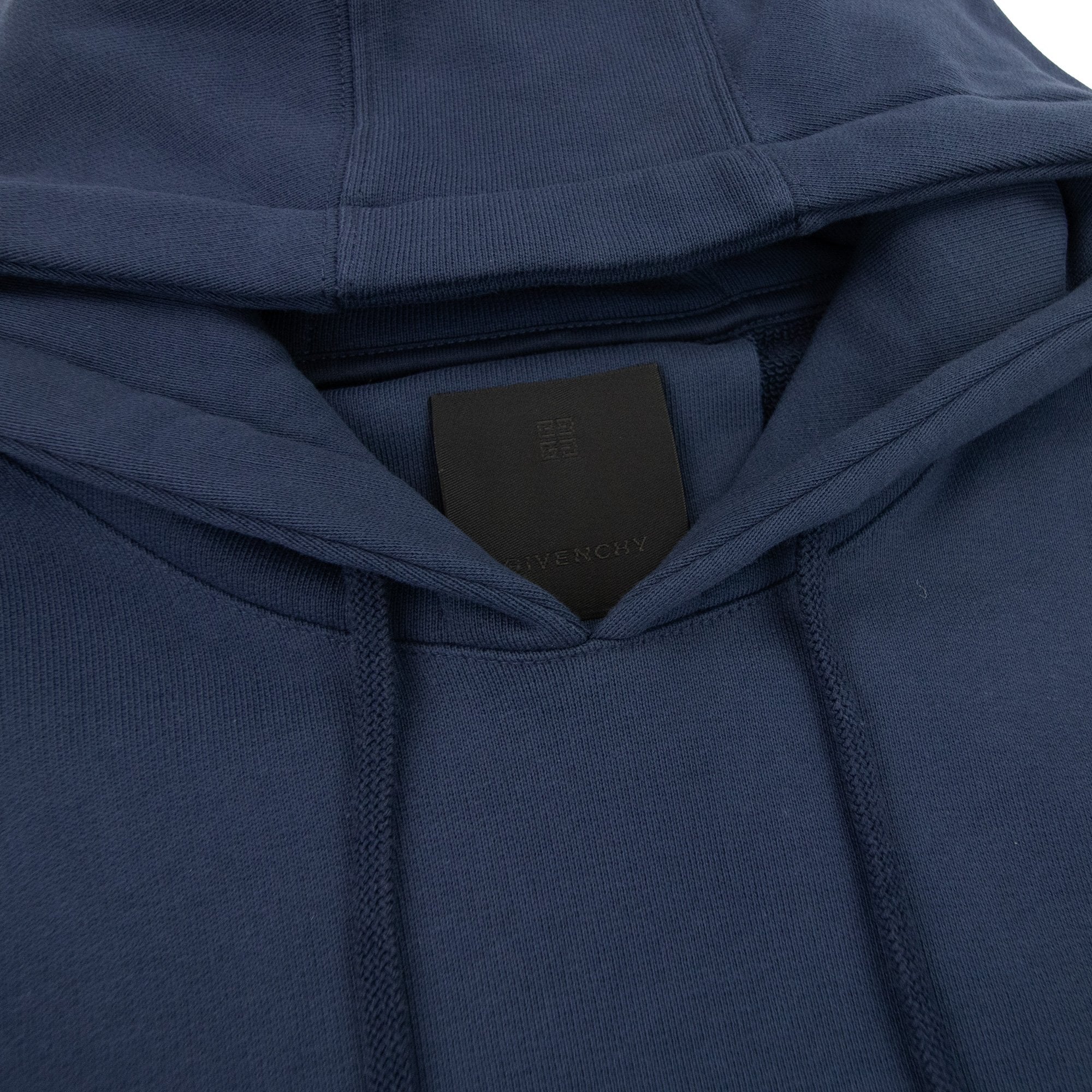 Givenchy Logo Stars Hoodied Sweatshirt Deep Blue 402