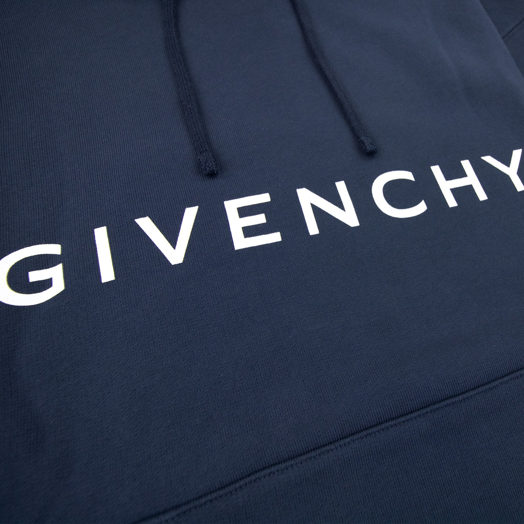 Givenchy Logo Stars Hoodied Sweatshirt Deep Blue 402