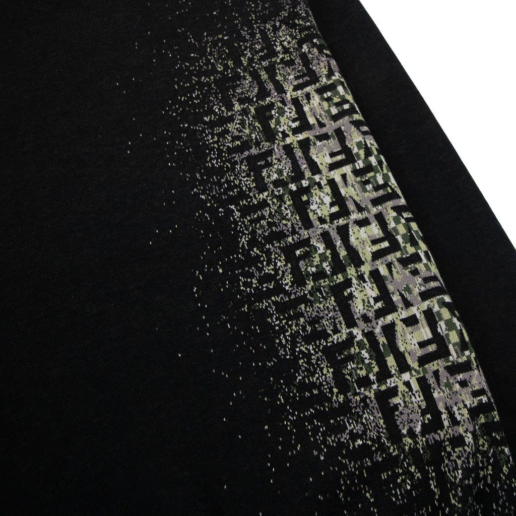 Fendi Girocollo Shaded Ff Logo Knitted Jumper Nero