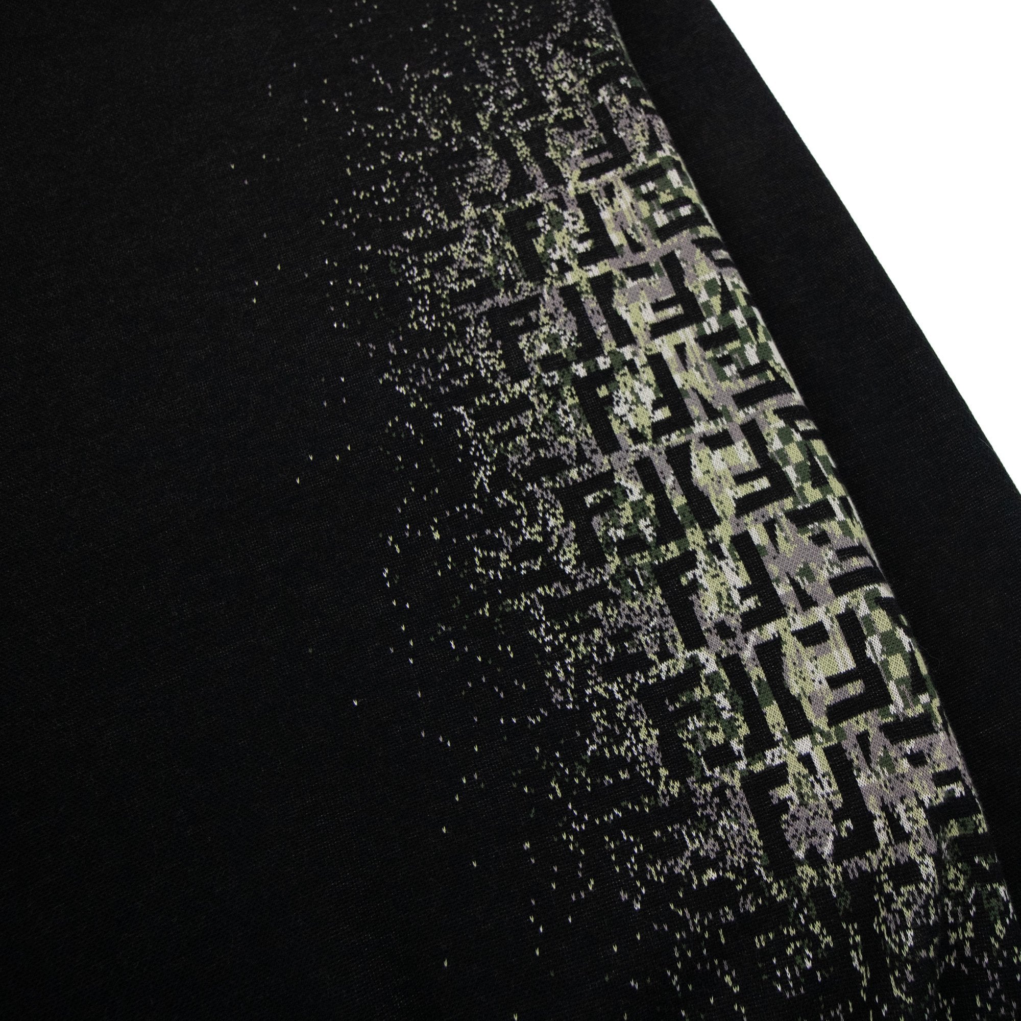 Fendi Girocollo Shaded Ff Logo Knitted Jumper Nero