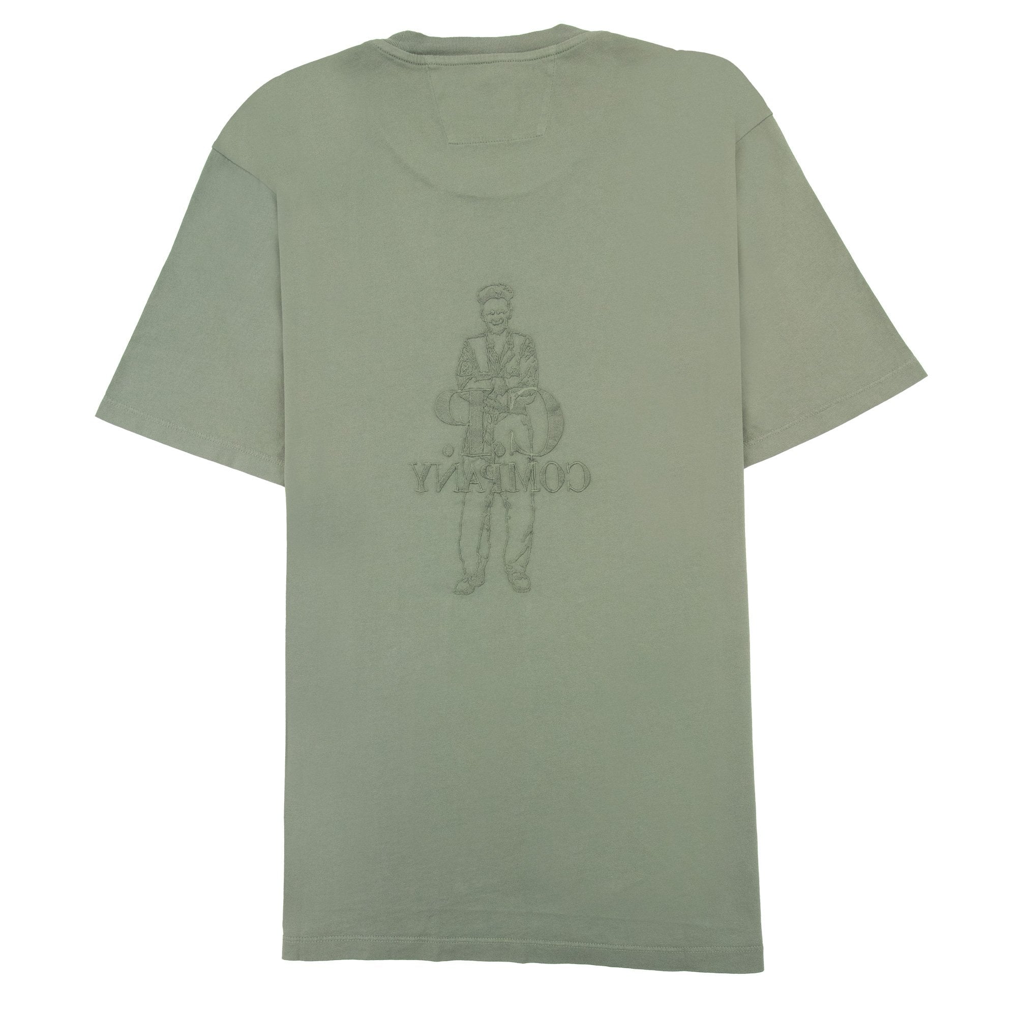 Cp Company 24/1 Jersey Artisanal Card T-shirt Agave Green 627