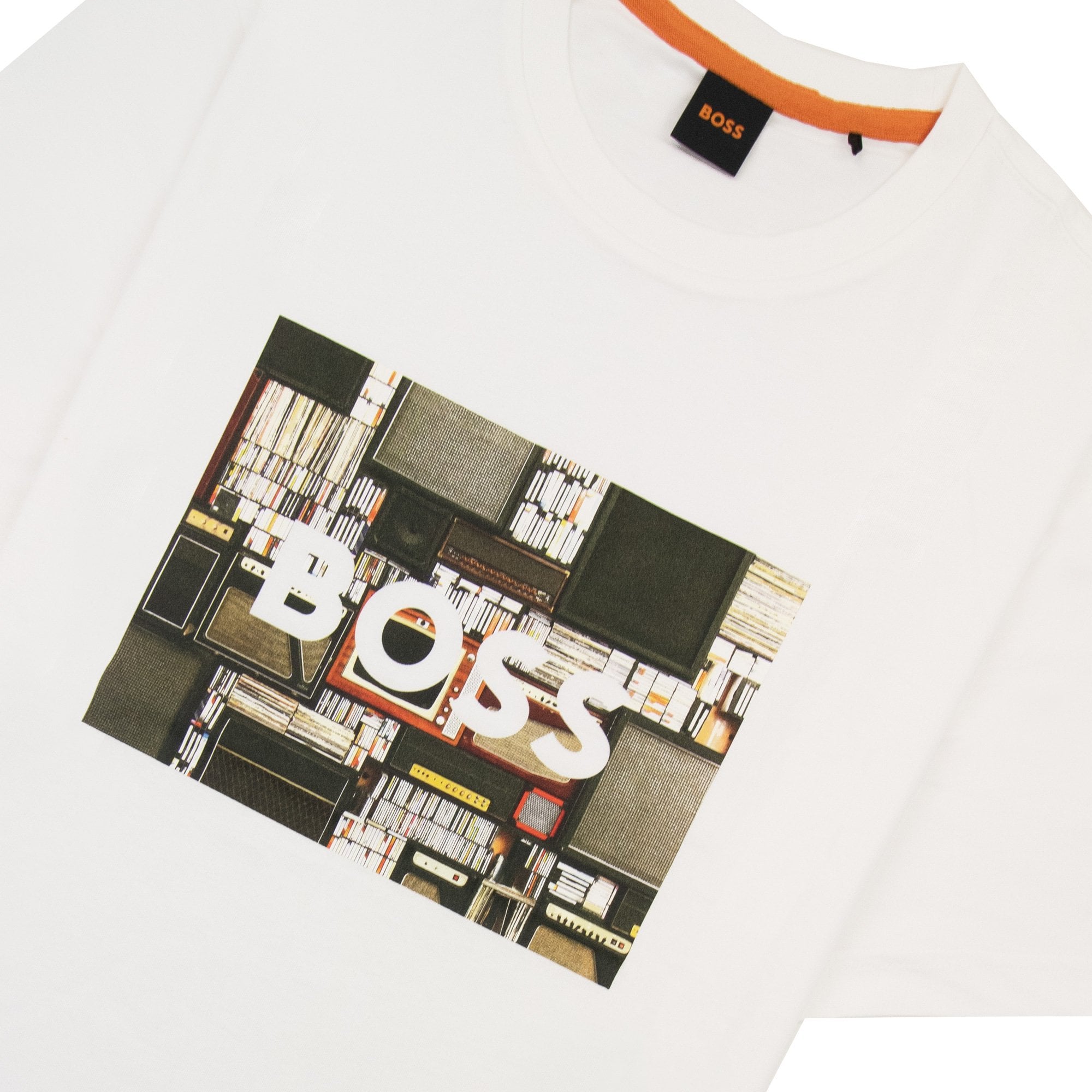 Hugo Boss Tee Heavy Boss Seasonal Artwork T Shirt White 101