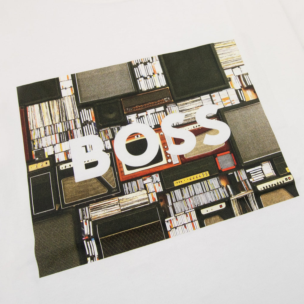 Hugo Boss Tee Heavy Boss Seasonal Artwork T Shirt White 101
