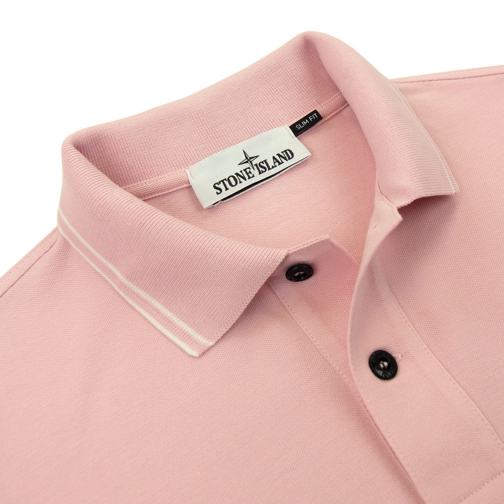 Stone Island 22s18 Slim Fit Polo Shirt Pink V0080