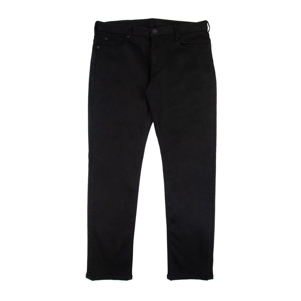 Emporio Armani J06 Stretch Twill Slim Fit Trousers Black 005