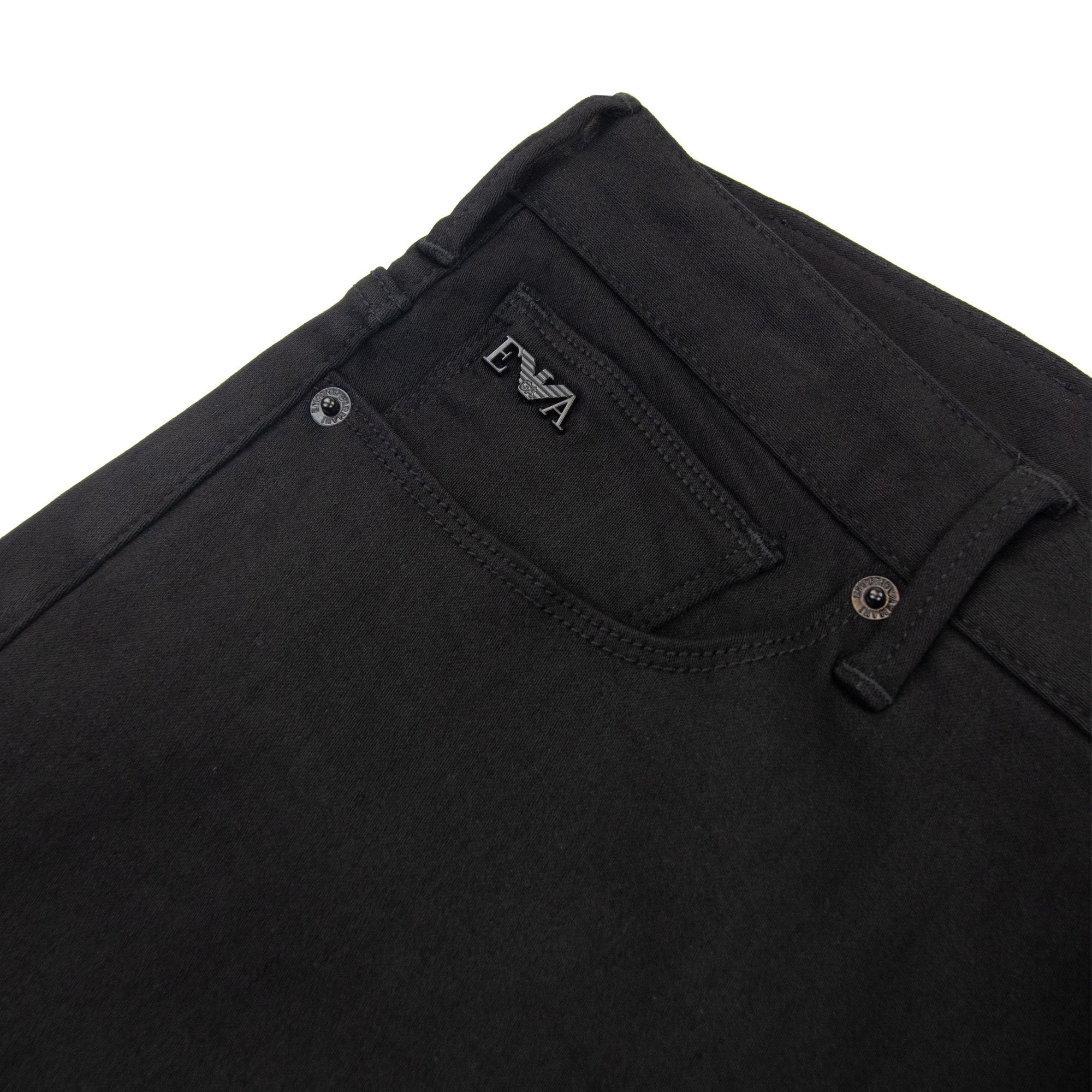 Emporio Armani J06 Stretch Twill Slim Fit Trousers Black 005