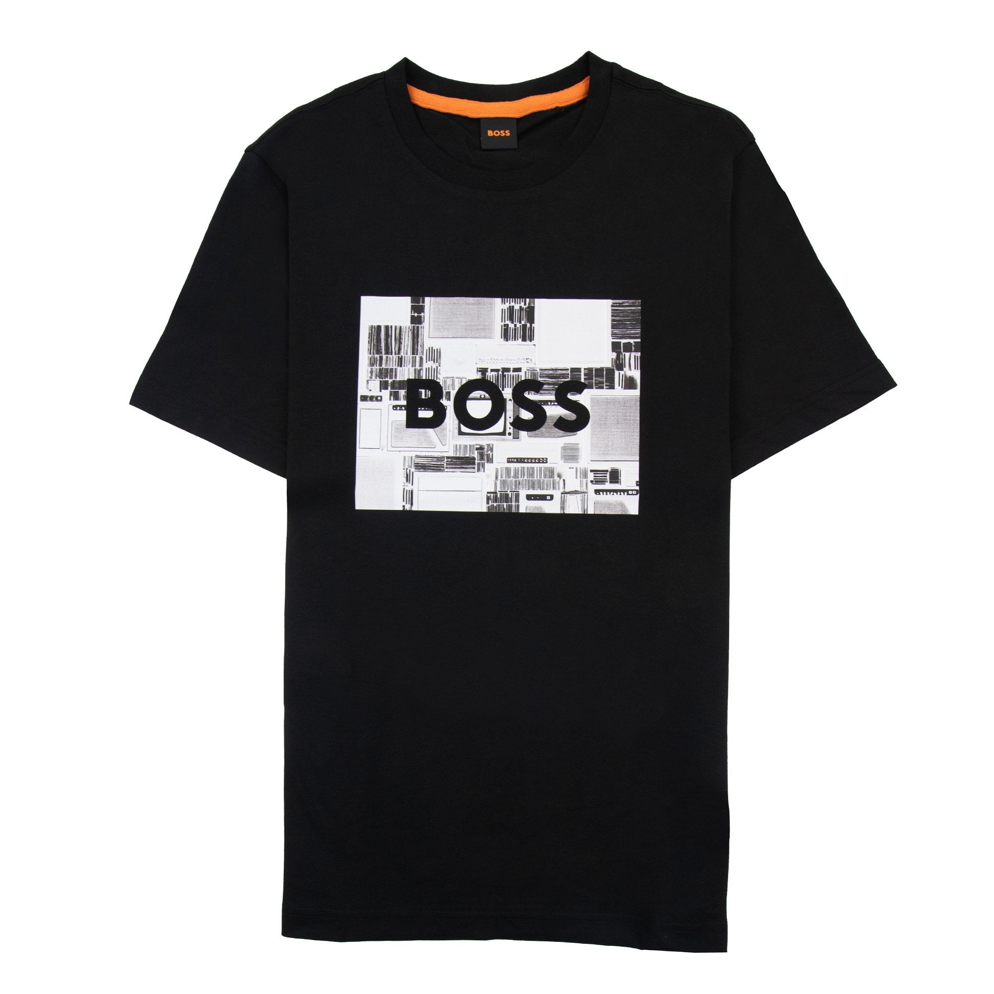 Hugo Boss Tee Heavy Boss Seasonal Artwork T Shirt Black 001