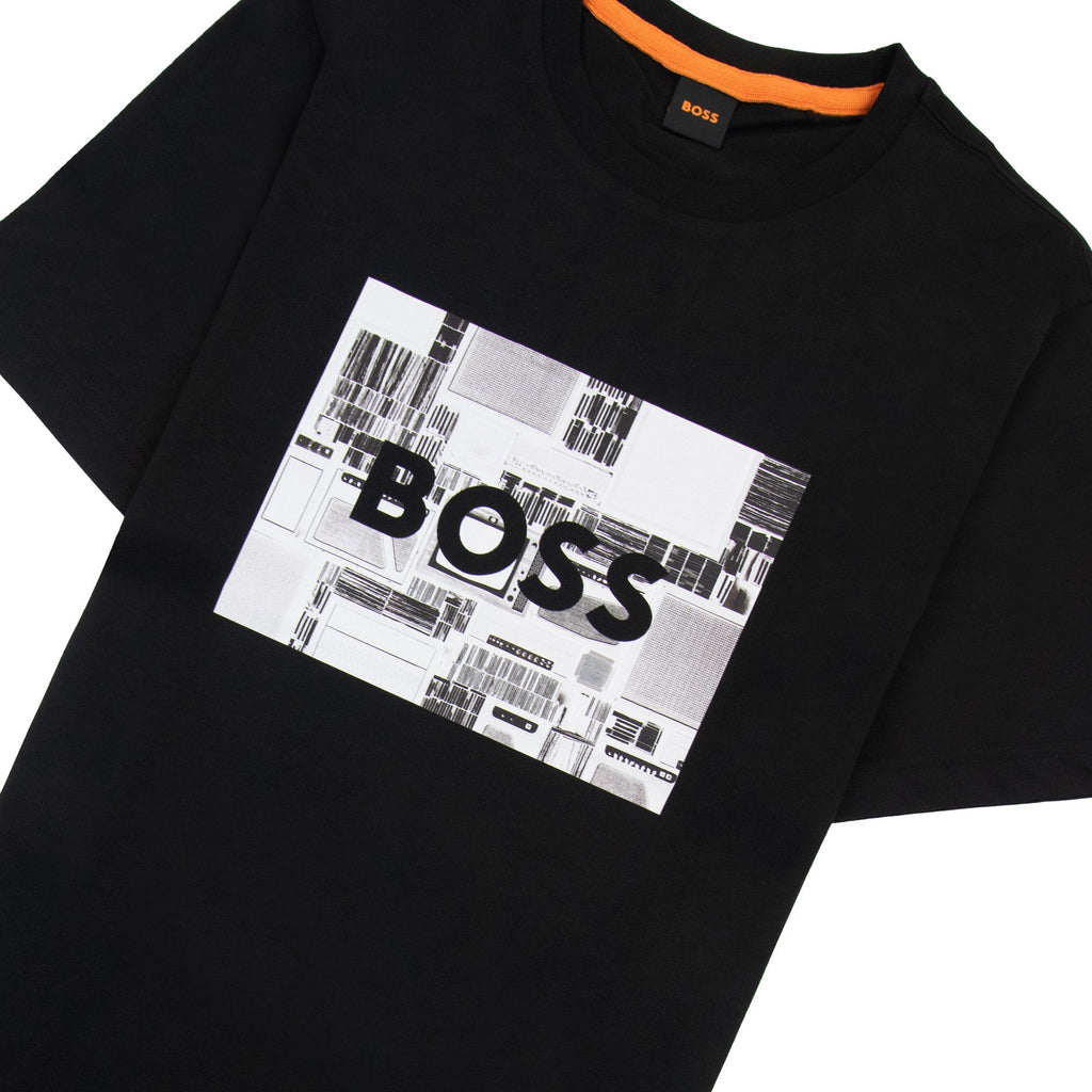 Hugo Boss Tee Heavy Boss Seasonal Artwork T Shirt Black 001