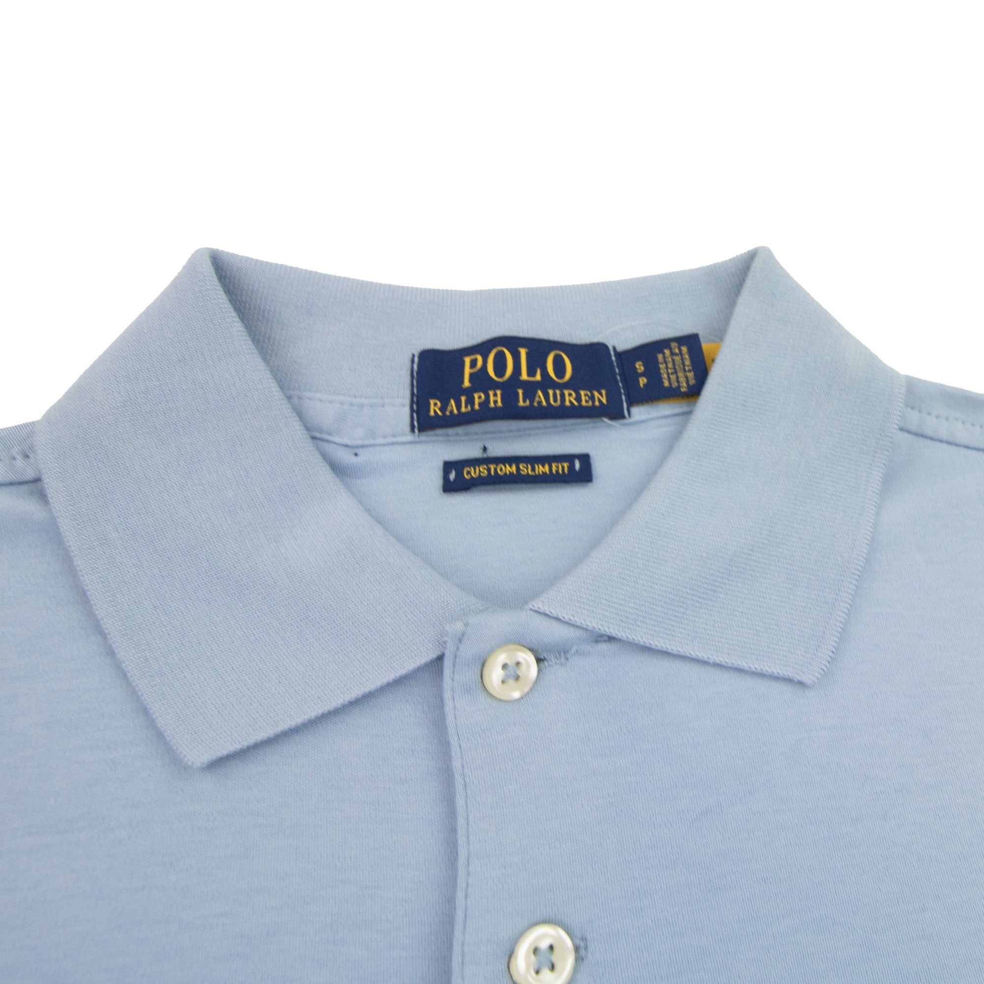 Polo Ralph Lauren Custom Slim Fit Polo Light Blue