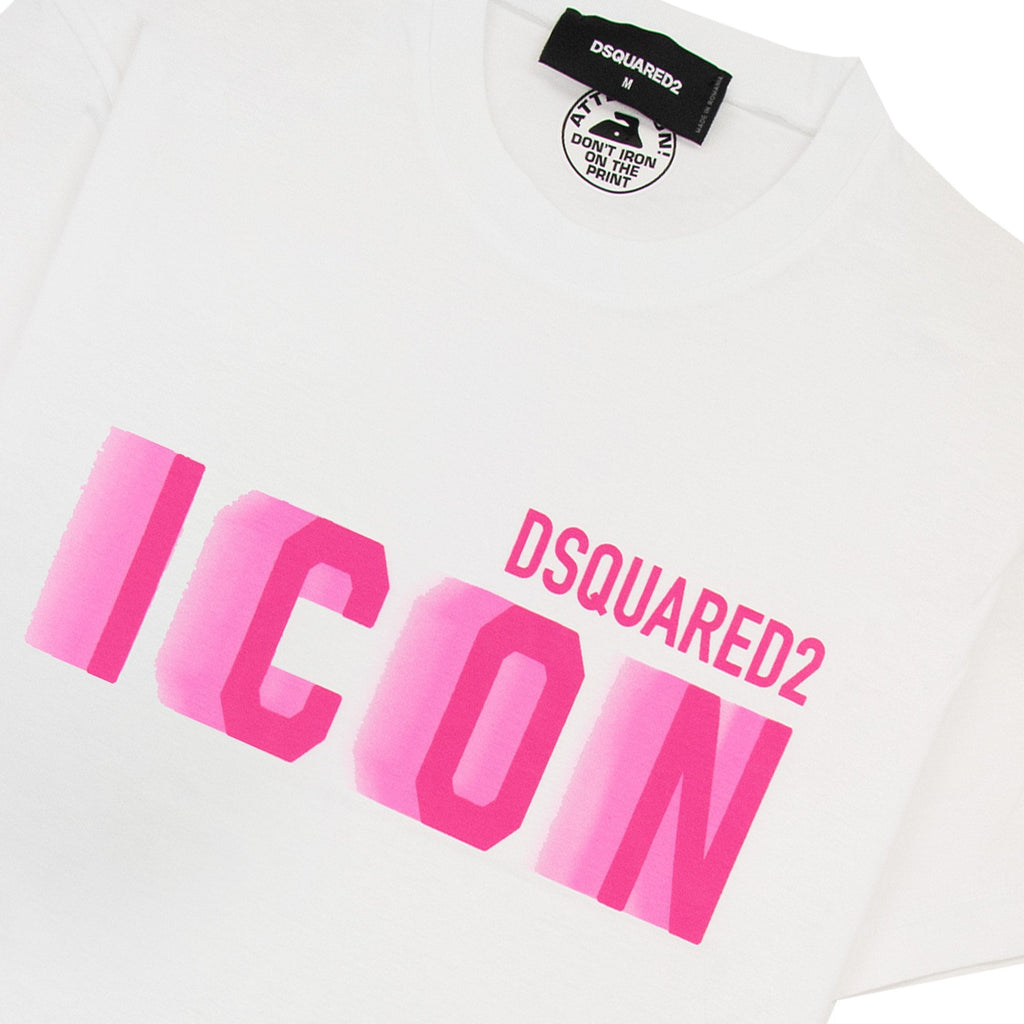 Dsquared2 Icon Blur Cool Fit T Shirt White