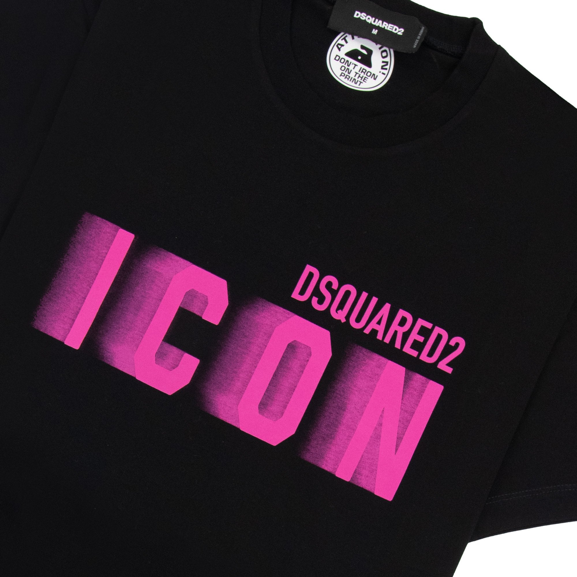 Dsquared2 Icon Blur Cool Fit T Shirt Black