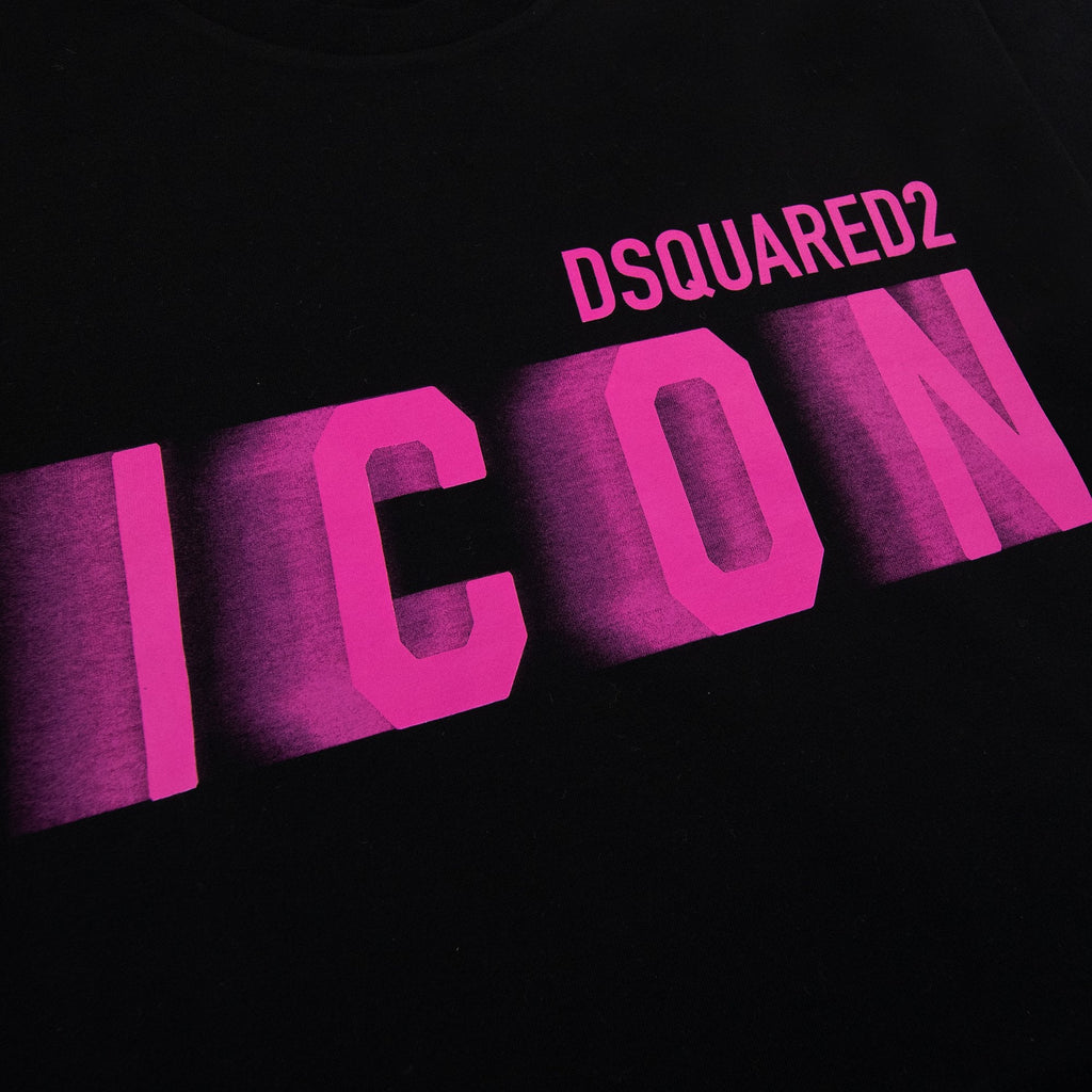 Dsquared2 Icon Blur Cool Fit T Shirt Black