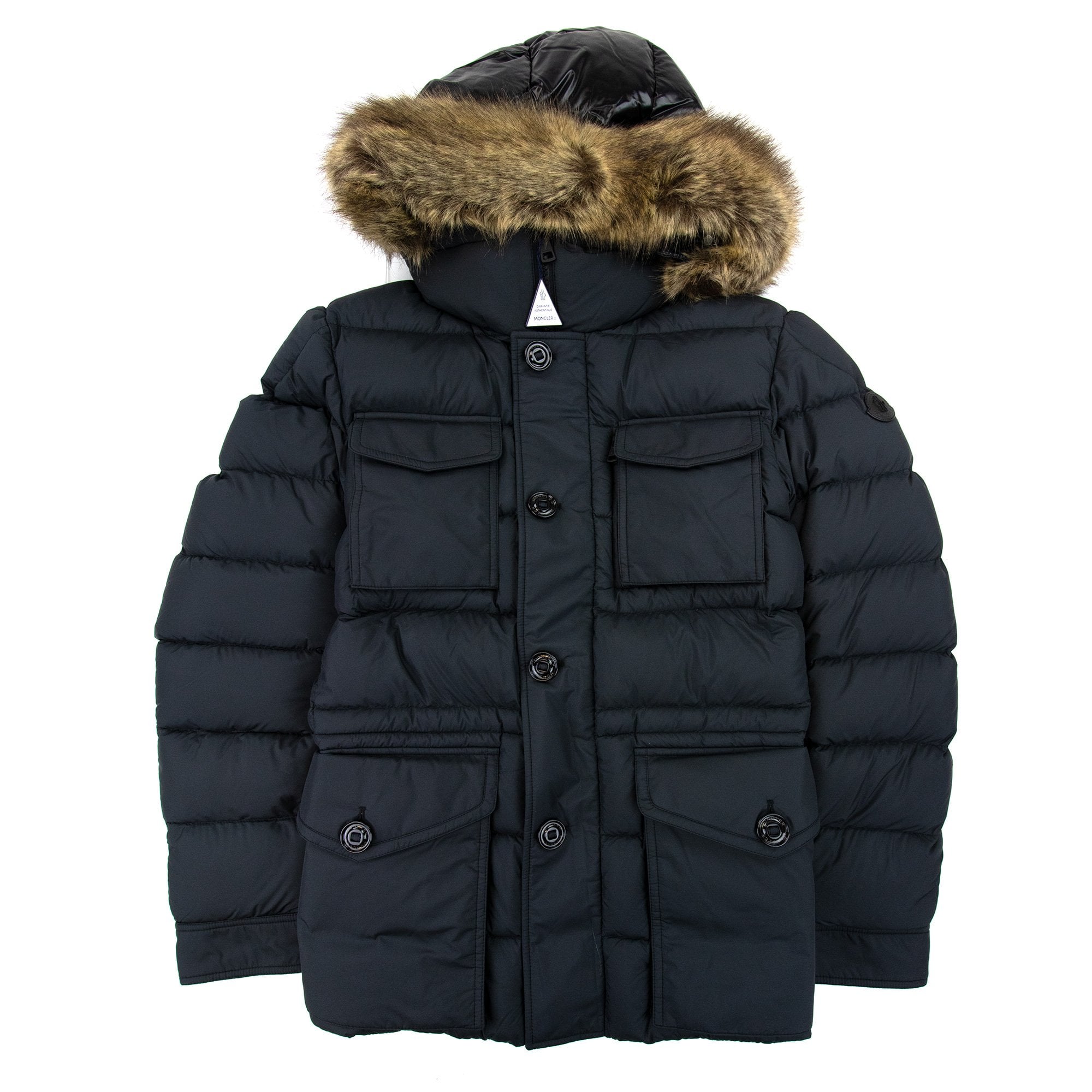 Moncler Chevreuse Short Down Jacket Black 999