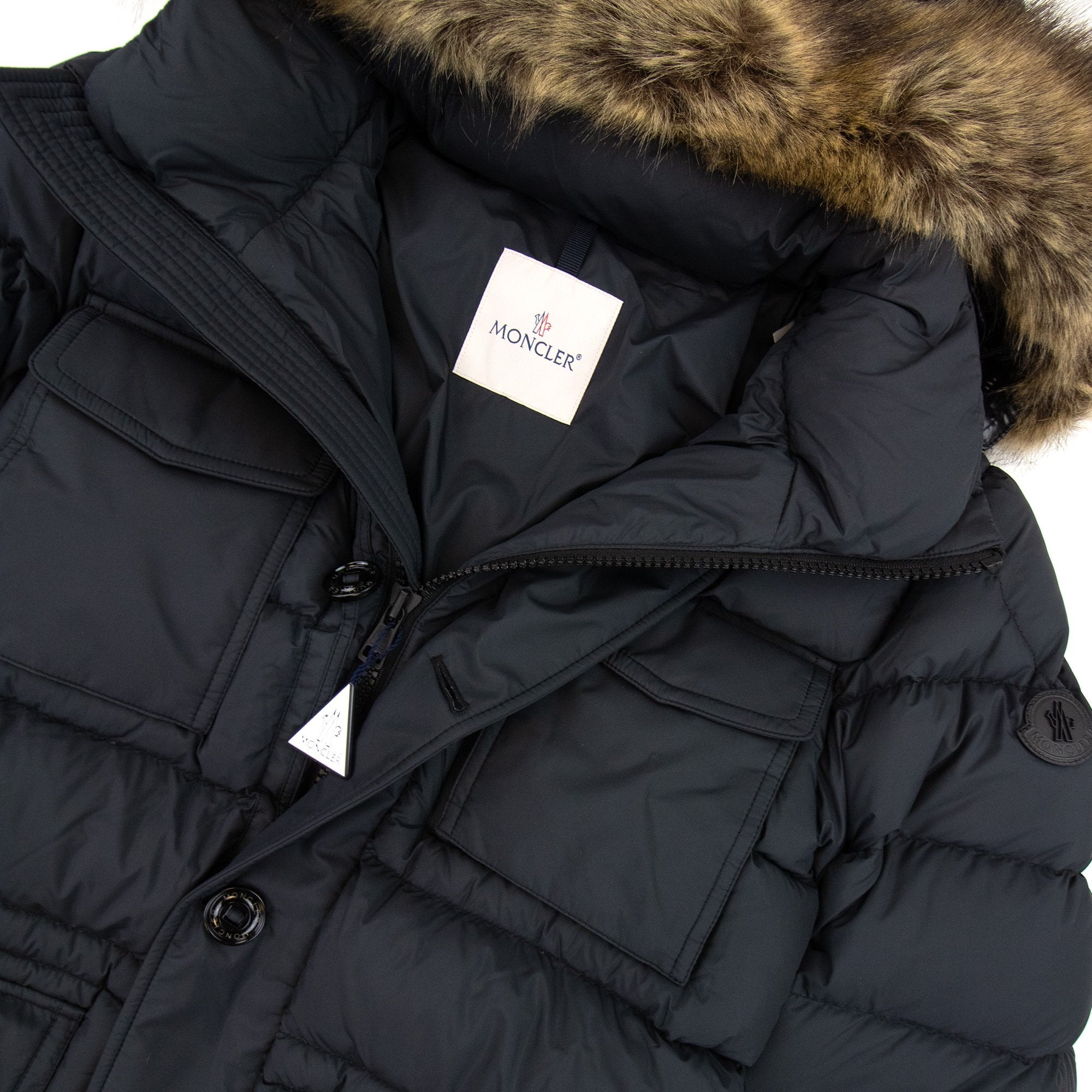 Moncler Chevreuse Short Down Jacket Black 999