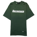 Balenciaga Caps Rip T-shirt Green