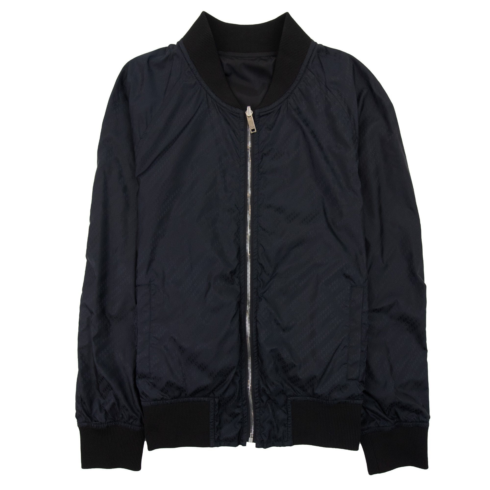 Givenchy Chain Motif Reversible Bomber Jacket Black 001