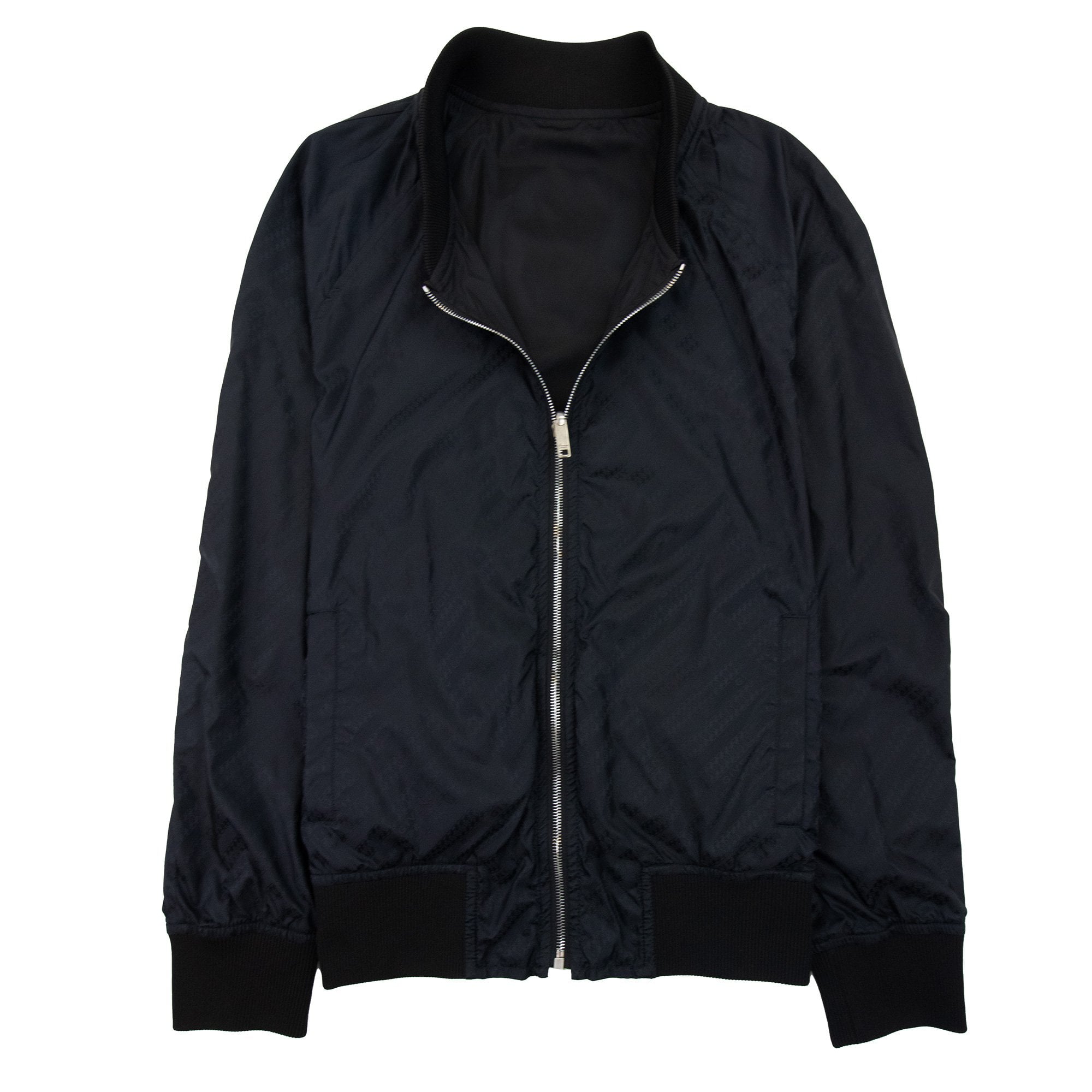 Givenchy Chain Motif Reversible Bomber Jacket Black 001