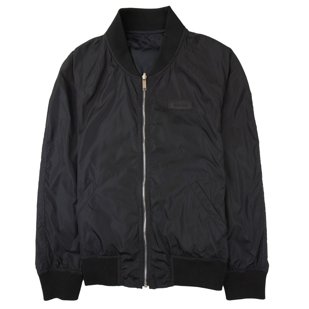 Givenchy Chain Motif Reversible Bomber Jacket Black 001