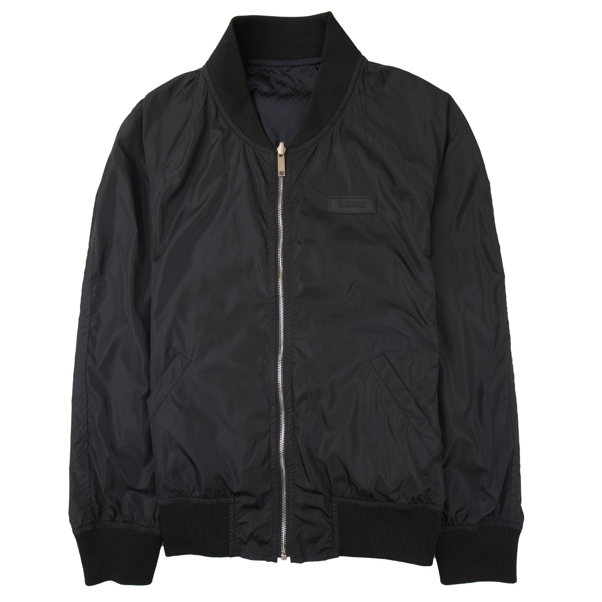 Givenchy Chain Motif Reversible Bomber Jacket Black 001