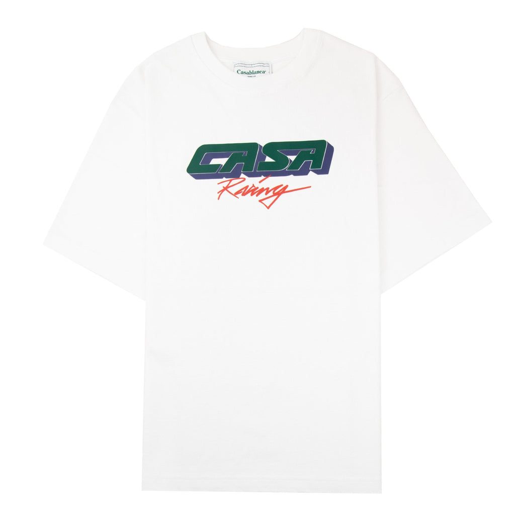 Casablanca Casa Racing 3d Printed Oversized T Shirt White 003