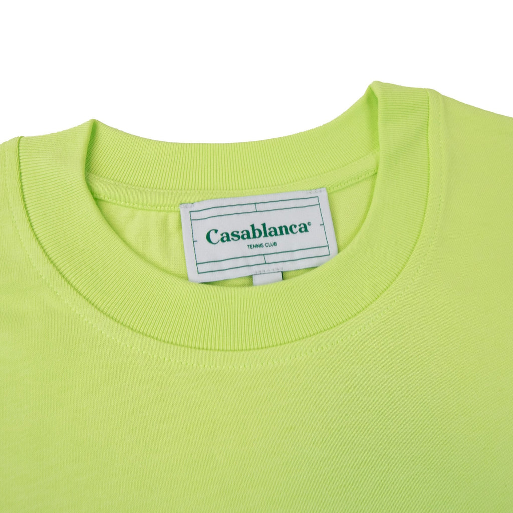 Casablanca Afro Cubism Tennis Club T Shirt Pale Green