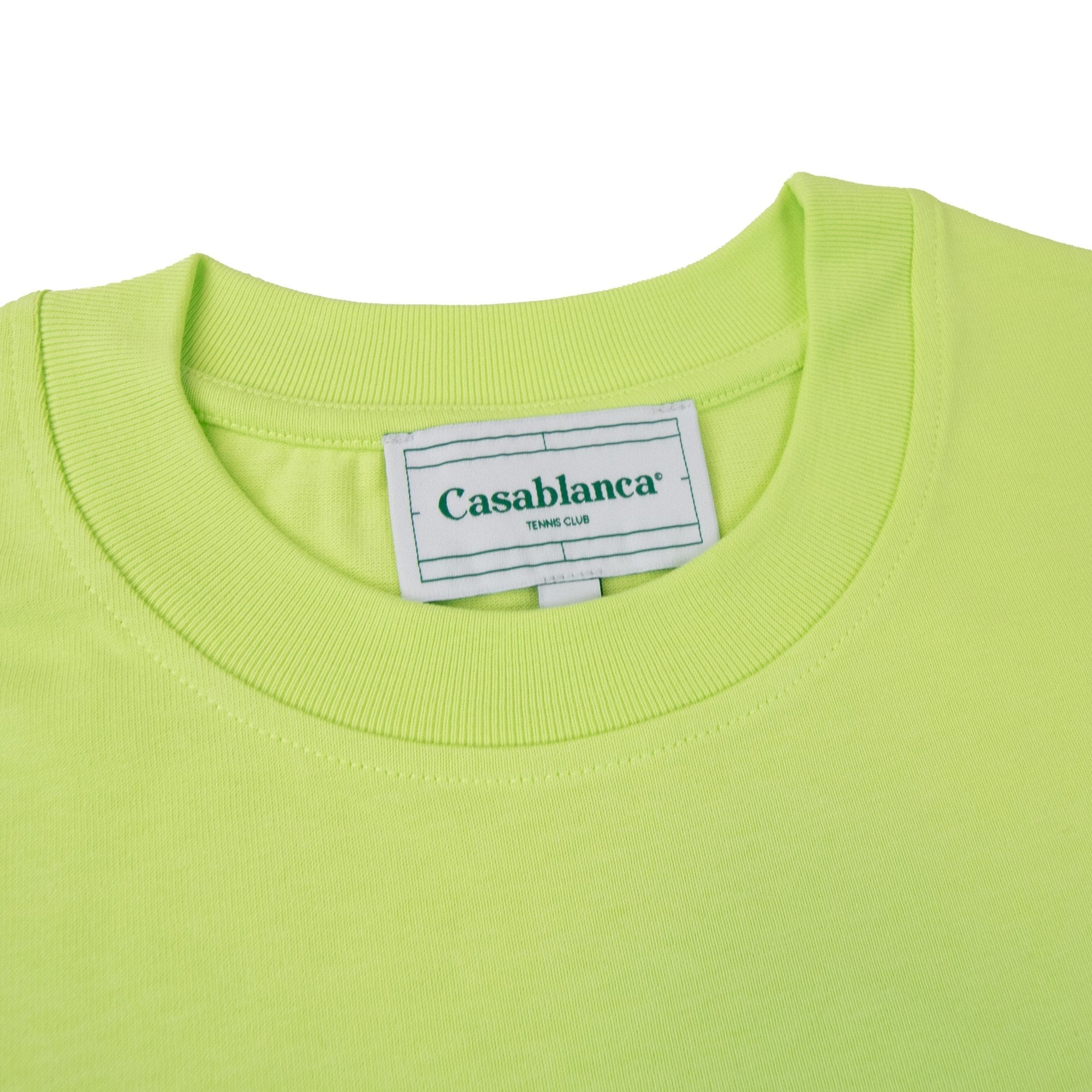 Casablanca Afro Cubism Tennis Club T Shirt Pale Green