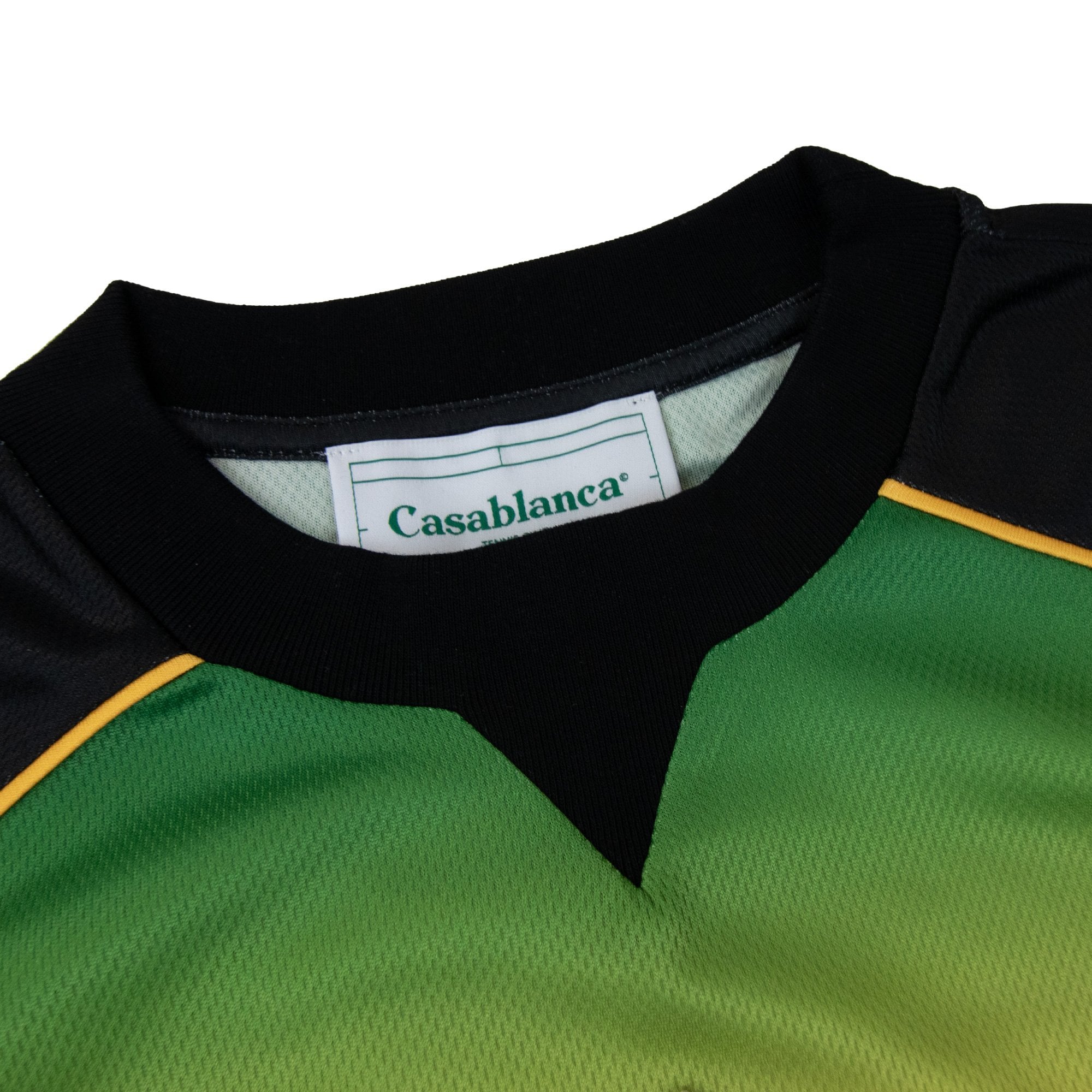 Casablanca Gradient Football T Shirt Bird Eye Mesh