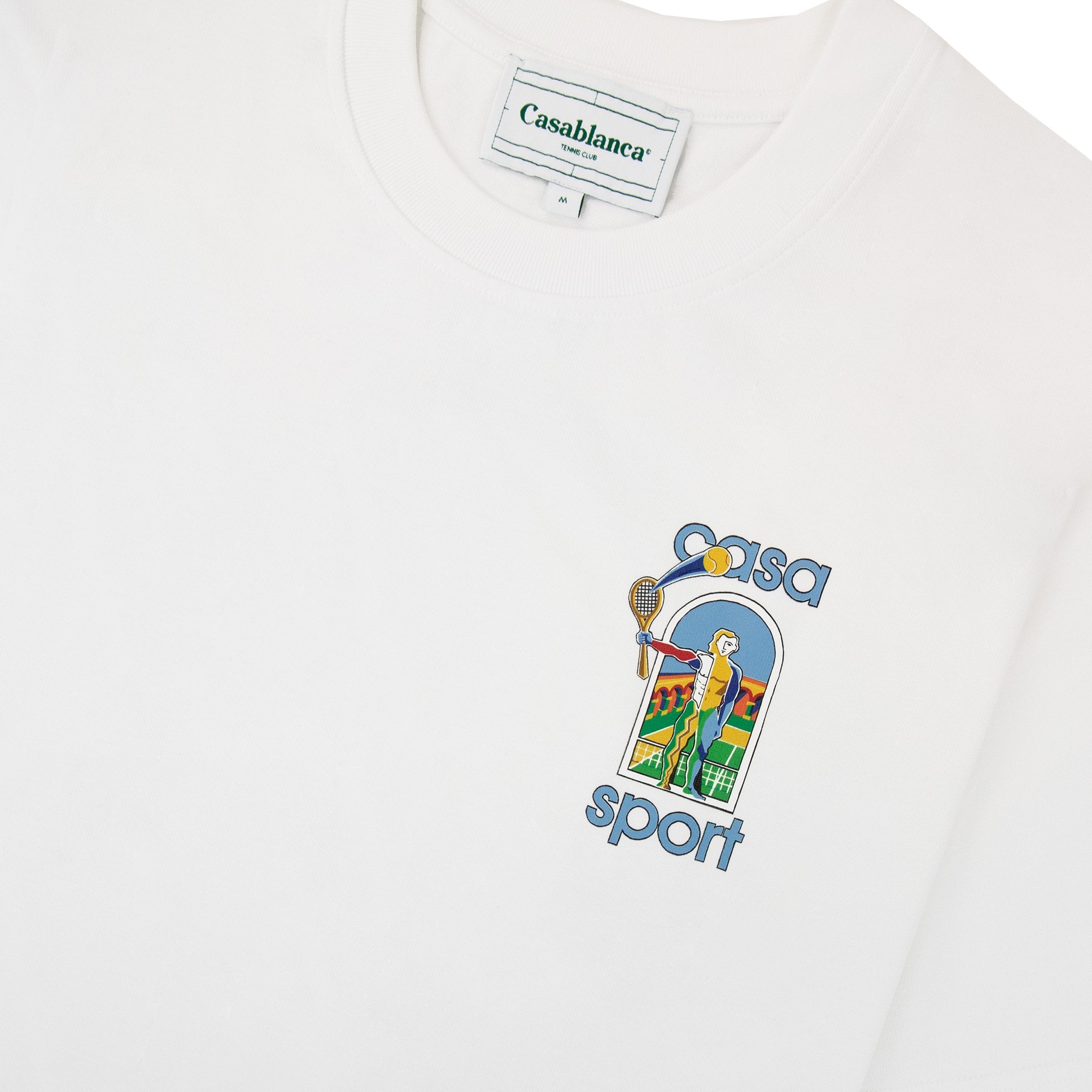 Casablanca Le Jeu Printed Logo T Shirt White 001