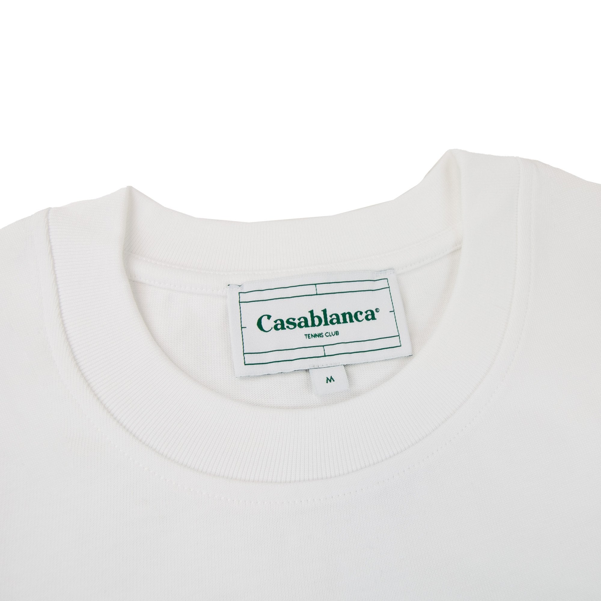 Casablanca Le Jeu Printed Logo T Shirt White 001
