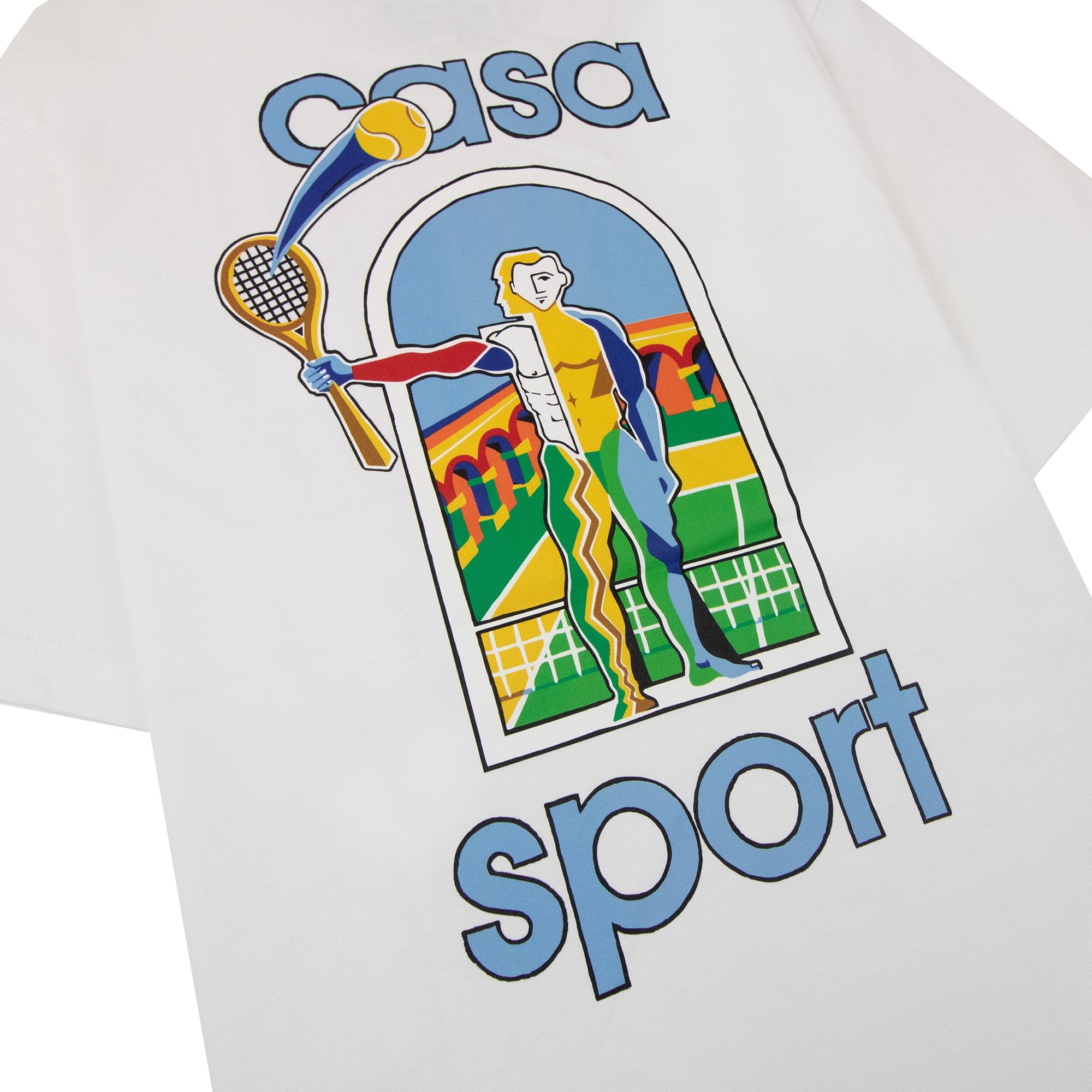 Casablanca Le Jeu Printed Logo T Shirt White 001
