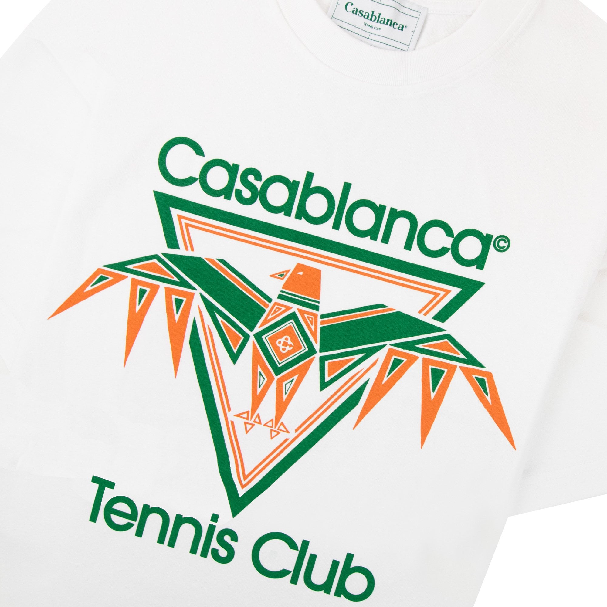 Casablanca Playful Eagle T Shirt White 001