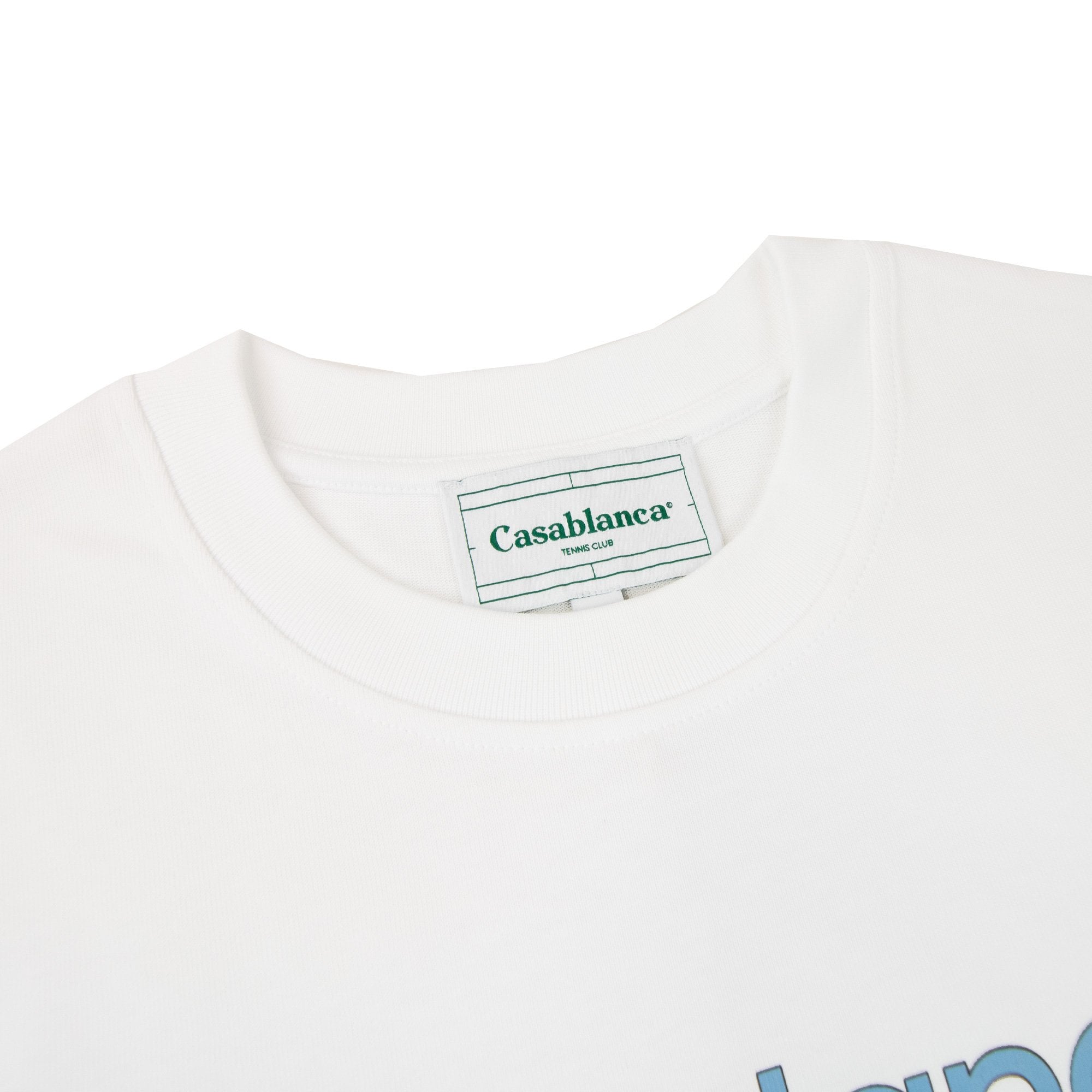 Casablanca Afro Cubism Tennis Club T Shirt White 001