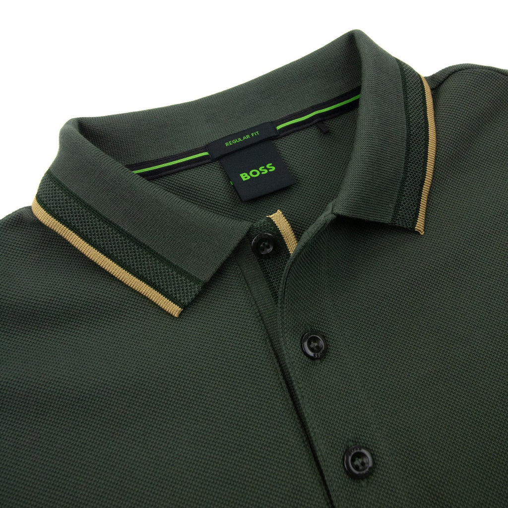 Hugo Boss Embroidered Logo Paddy Polo Green 379