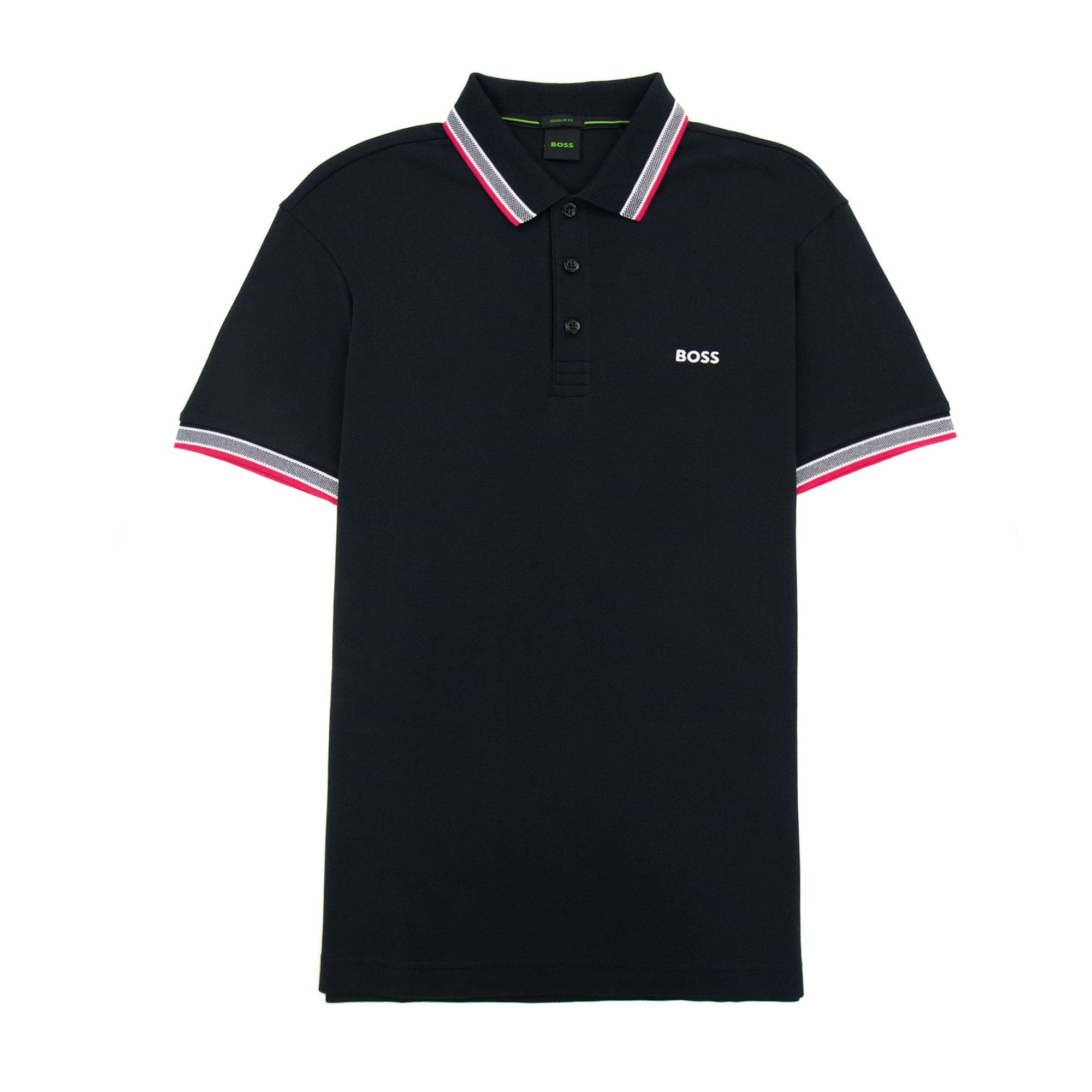 Hugo Boss Embroidered Logo Paddy Polo Black 002