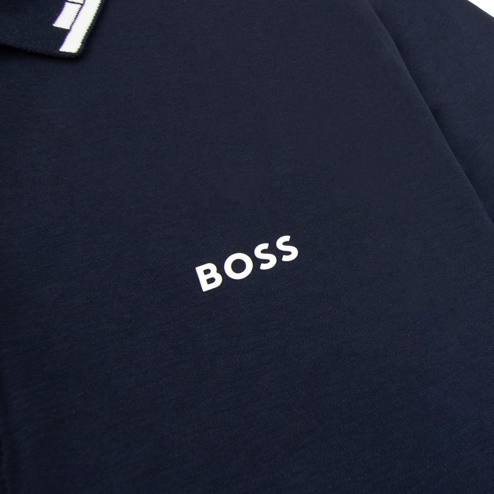 Hugo Boss Paule Slim Fit Laxury Cotton Polo Navy 402