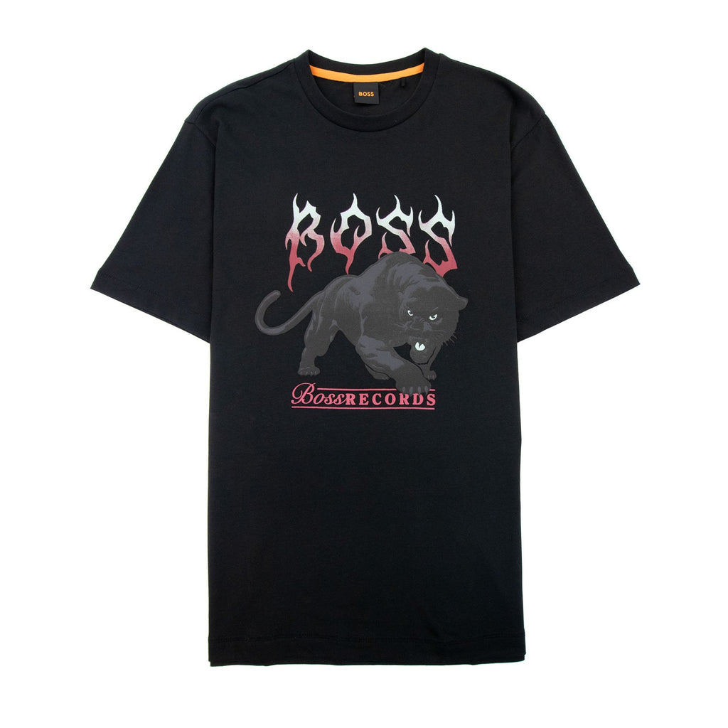 Hugo Boss Tee Pantera Logo T Shirt Black 001