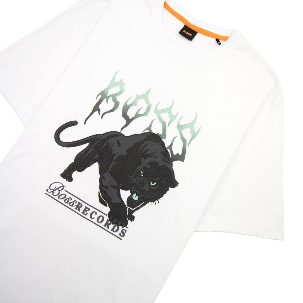 Hugo Boss Tee Pantera Logo T Shirt White 001