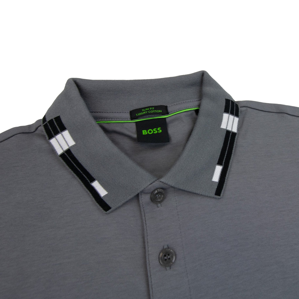 Hugo Boss Paule Slim Fit Laxury Cotton Polo Grey 036