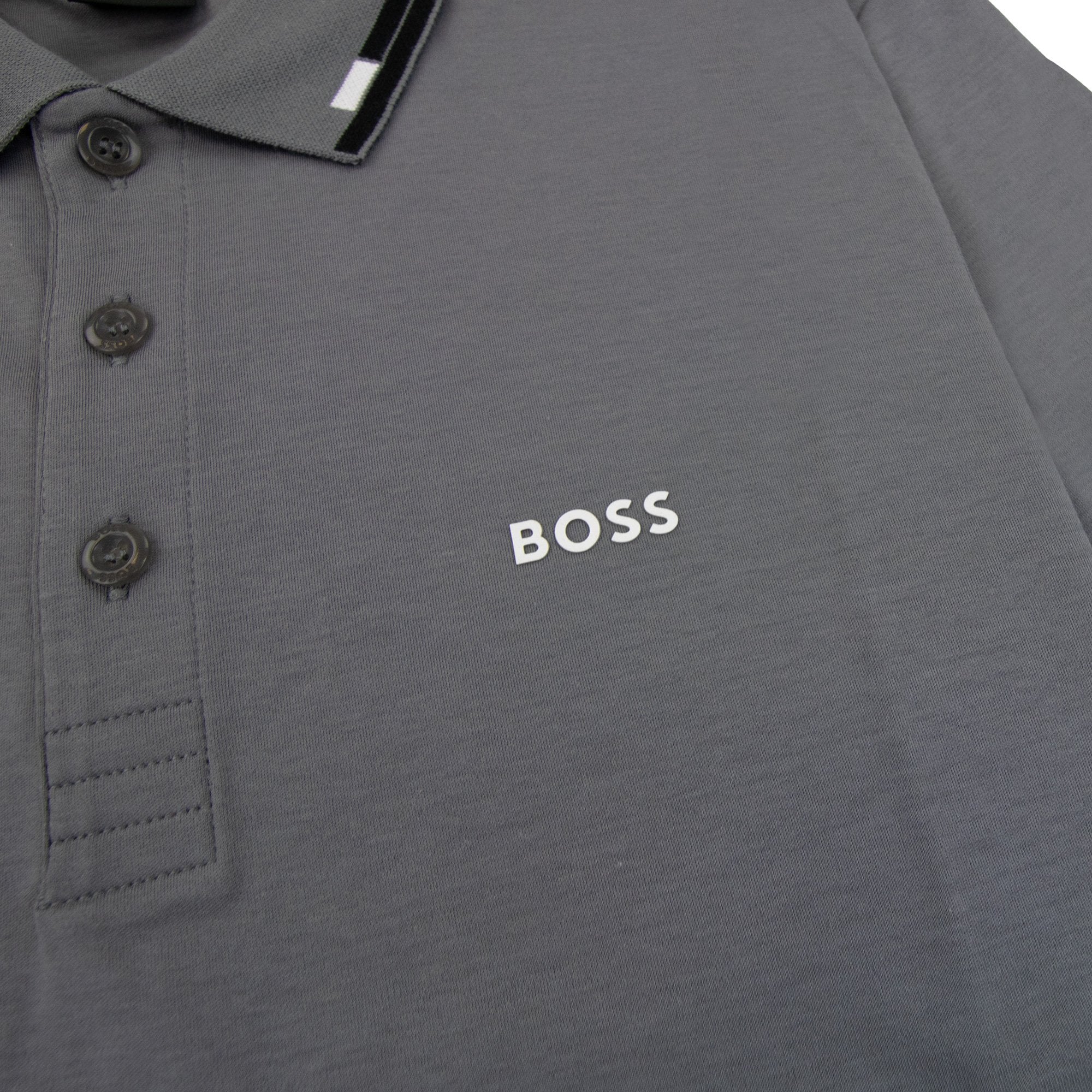 Hugo Boss Paule Slim Fit Laxury Cotton Polo Grey 036